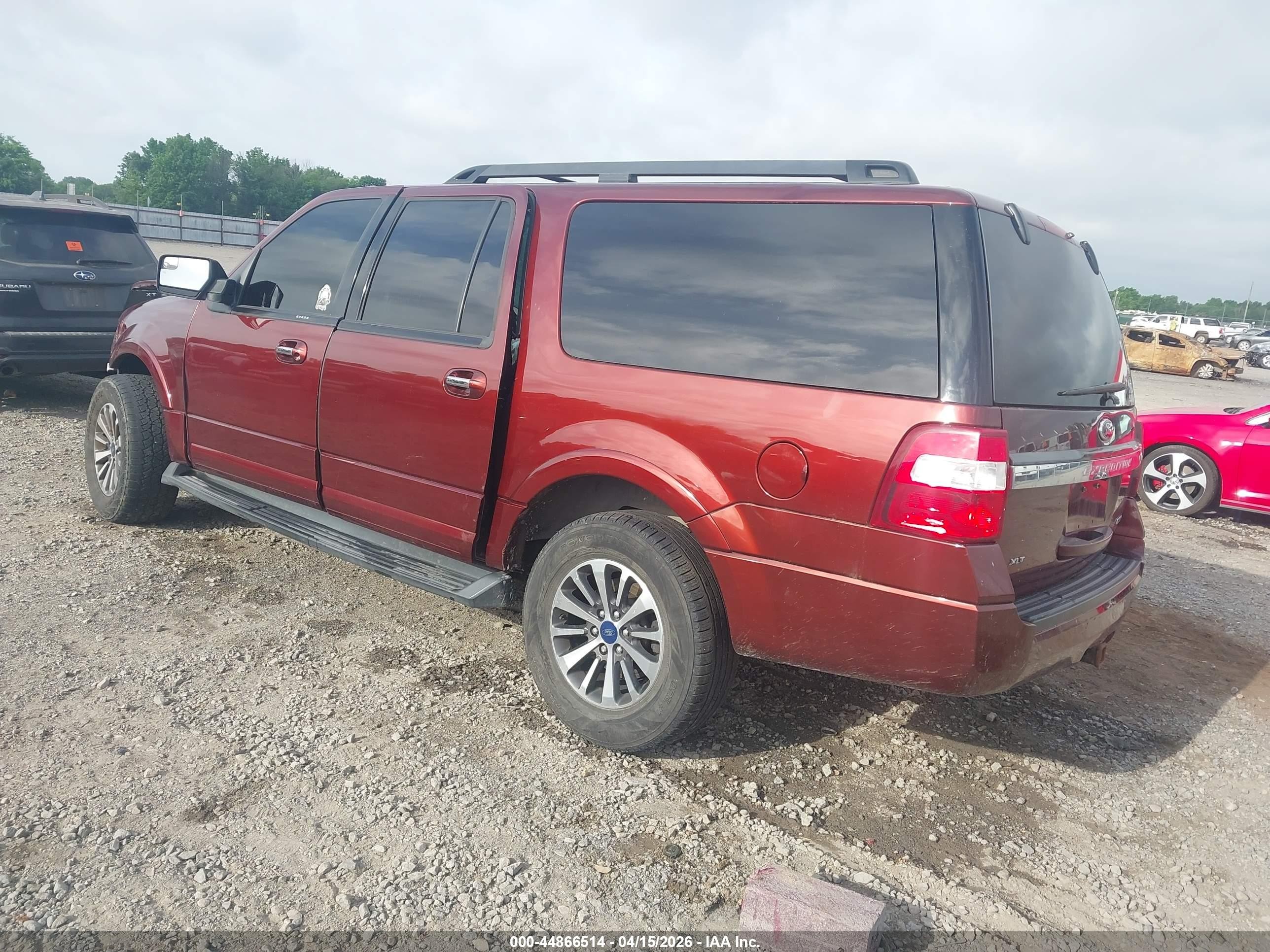 2015 Ford Expedition El Xlt Burgundy vin: 1FMJK1JT2FEF14890
