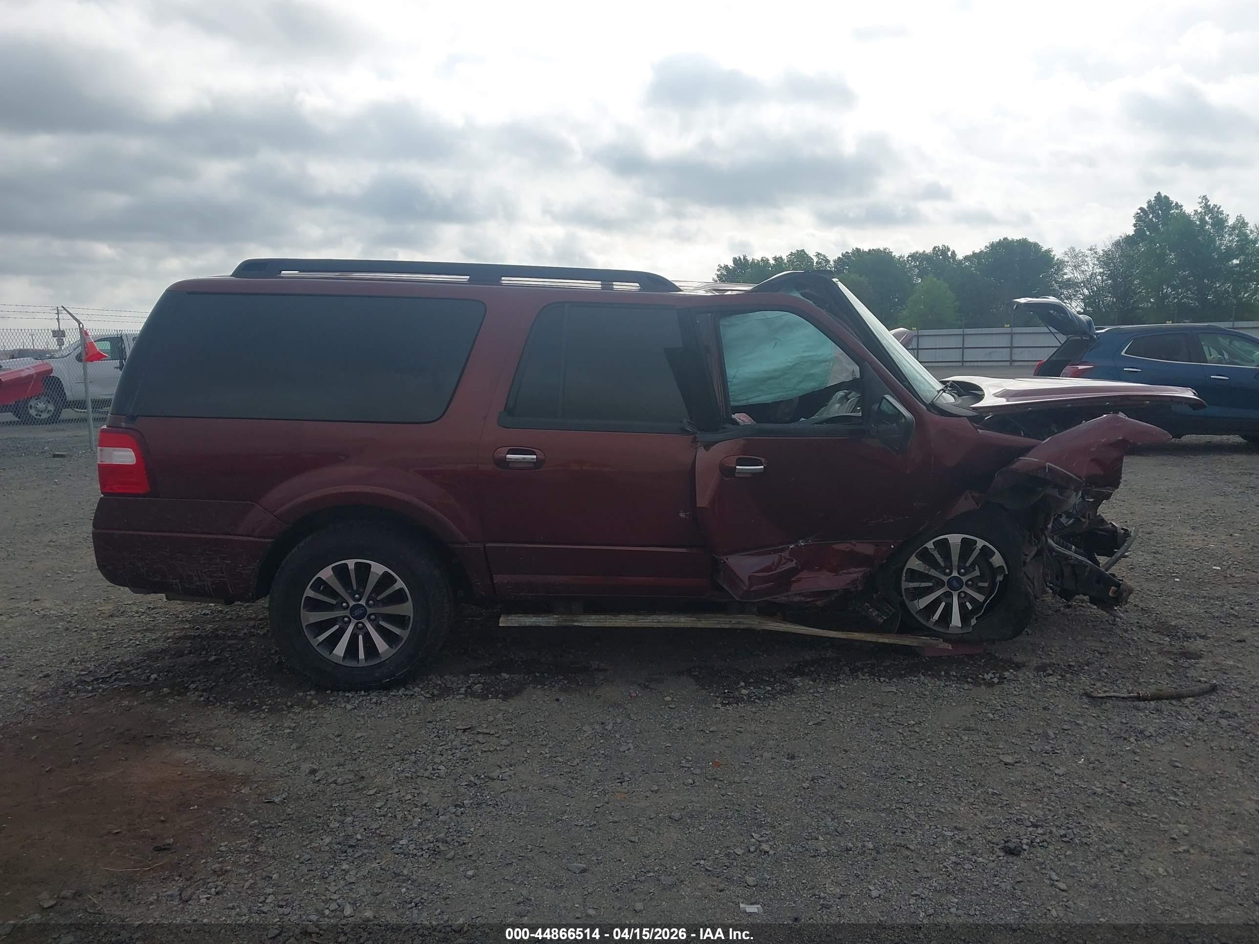 2015 Ford Expedition El Xlt Burgundy vin: 1FMJK1JT2FEF14890