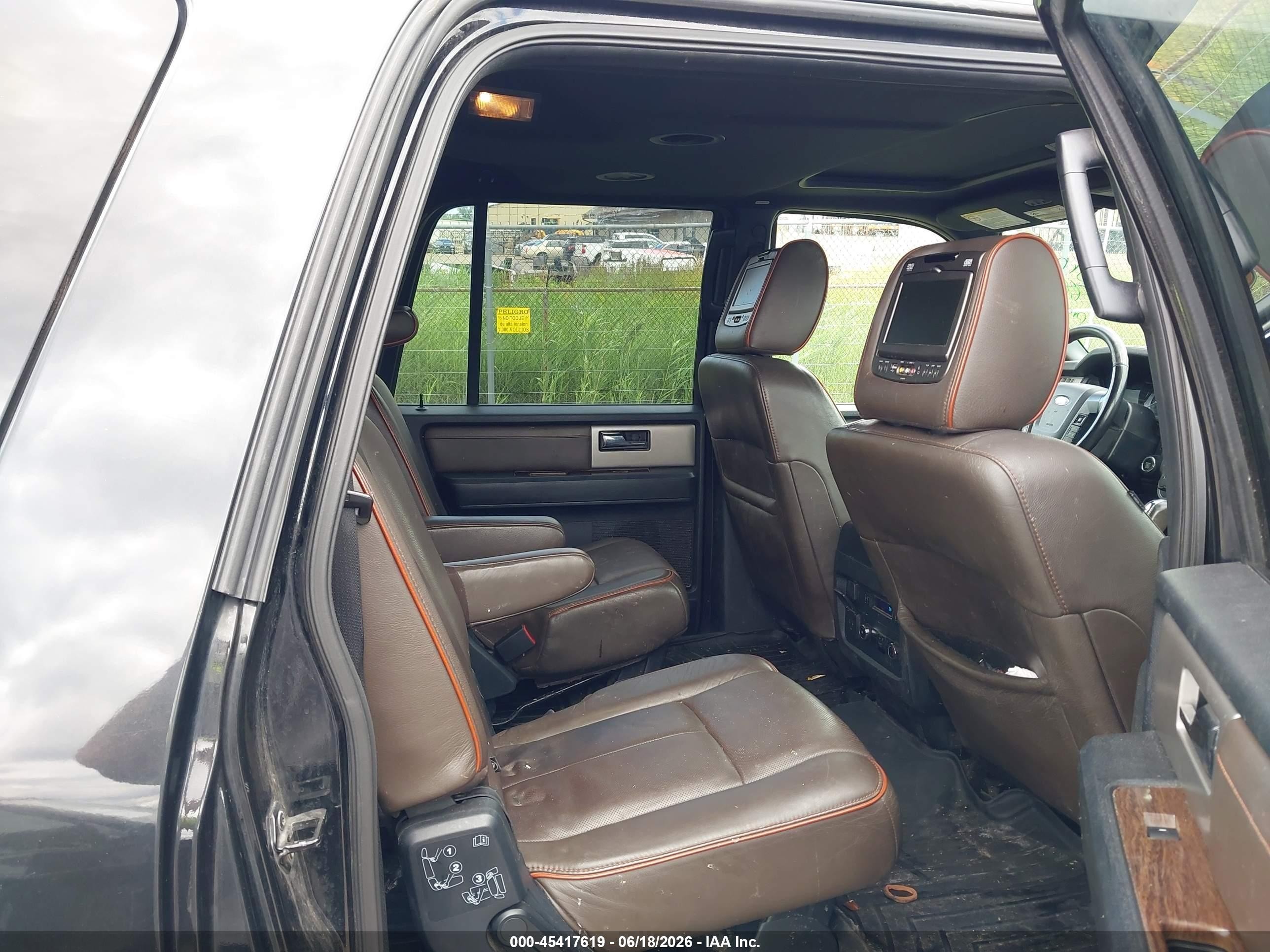 2015 Ford Expedition El King Ranch Черный vin: 1FMJK1JT2FEF31656