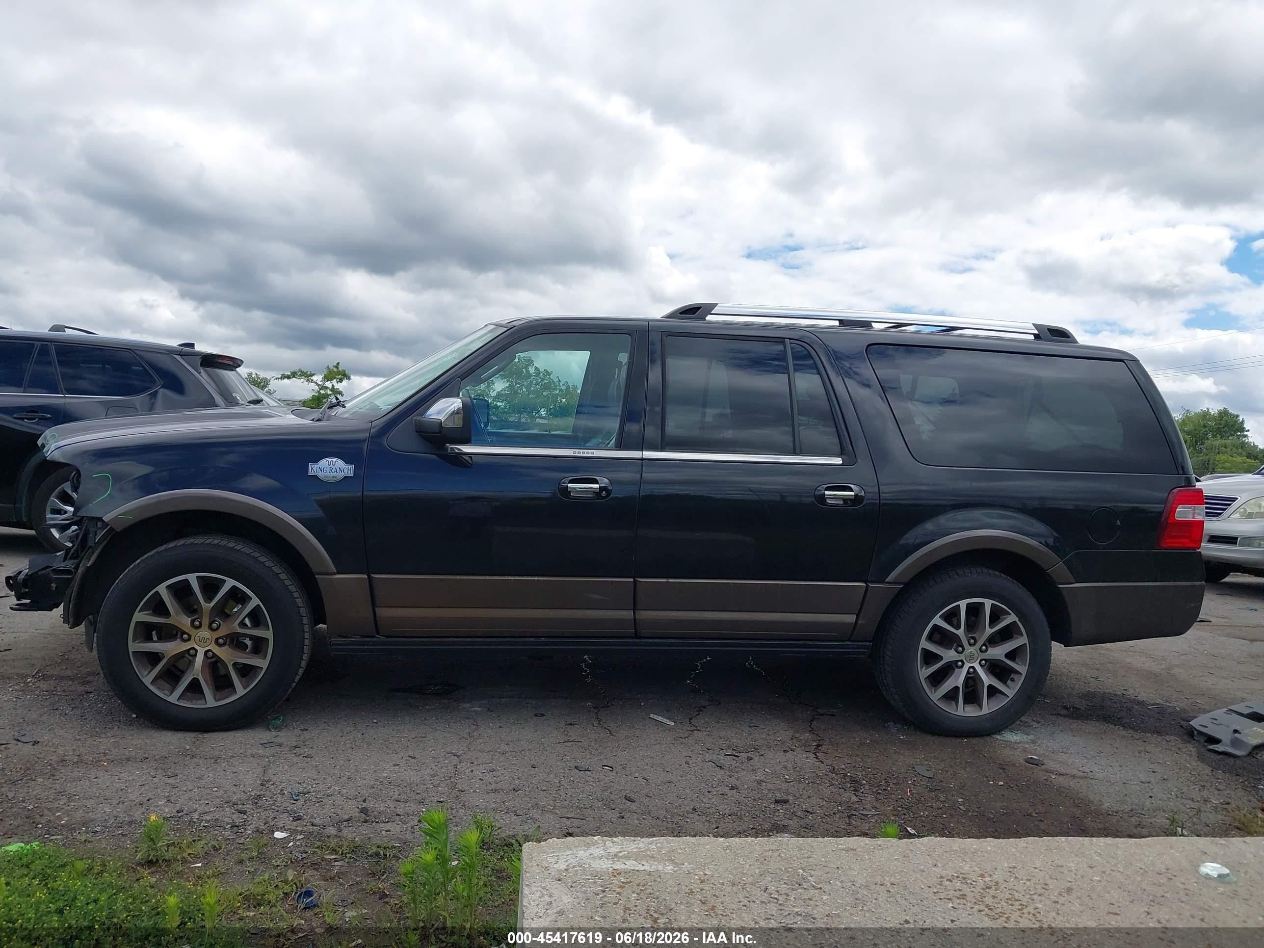 2015 Ford Expedition El King Ranch Черный vin: 1FMJK1JT2FEF31656