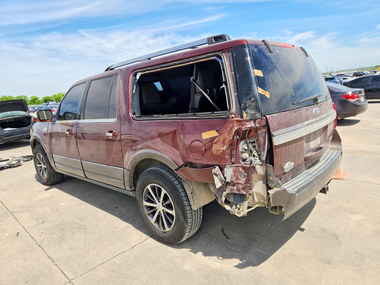 2015 Ford Expedition El Xlt Maroon vin: 1FMJK1JT5FEF33577