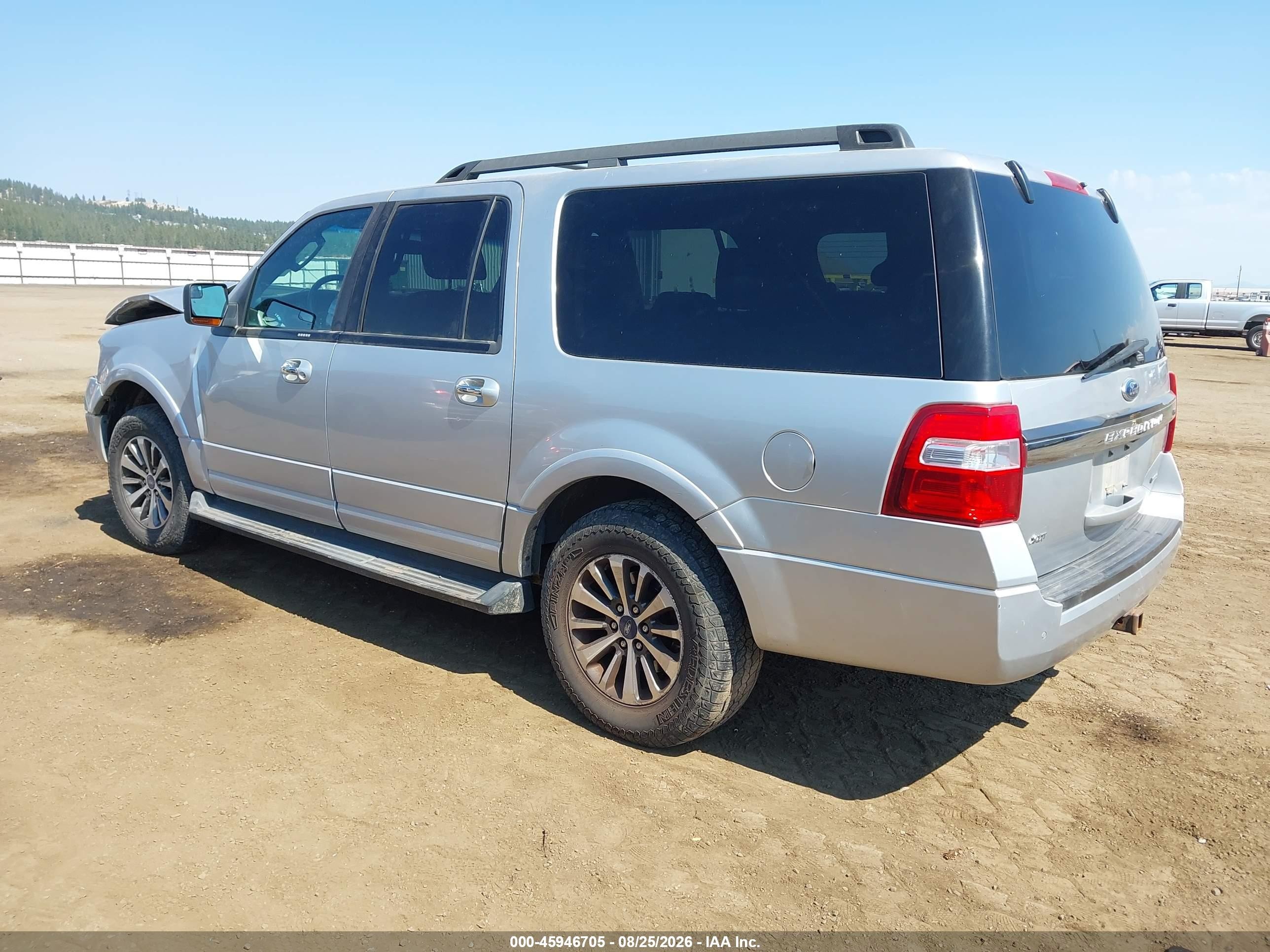 2015 Ford Expedition El Xlt Silver vin: 1FMJK1JT5FEF38441