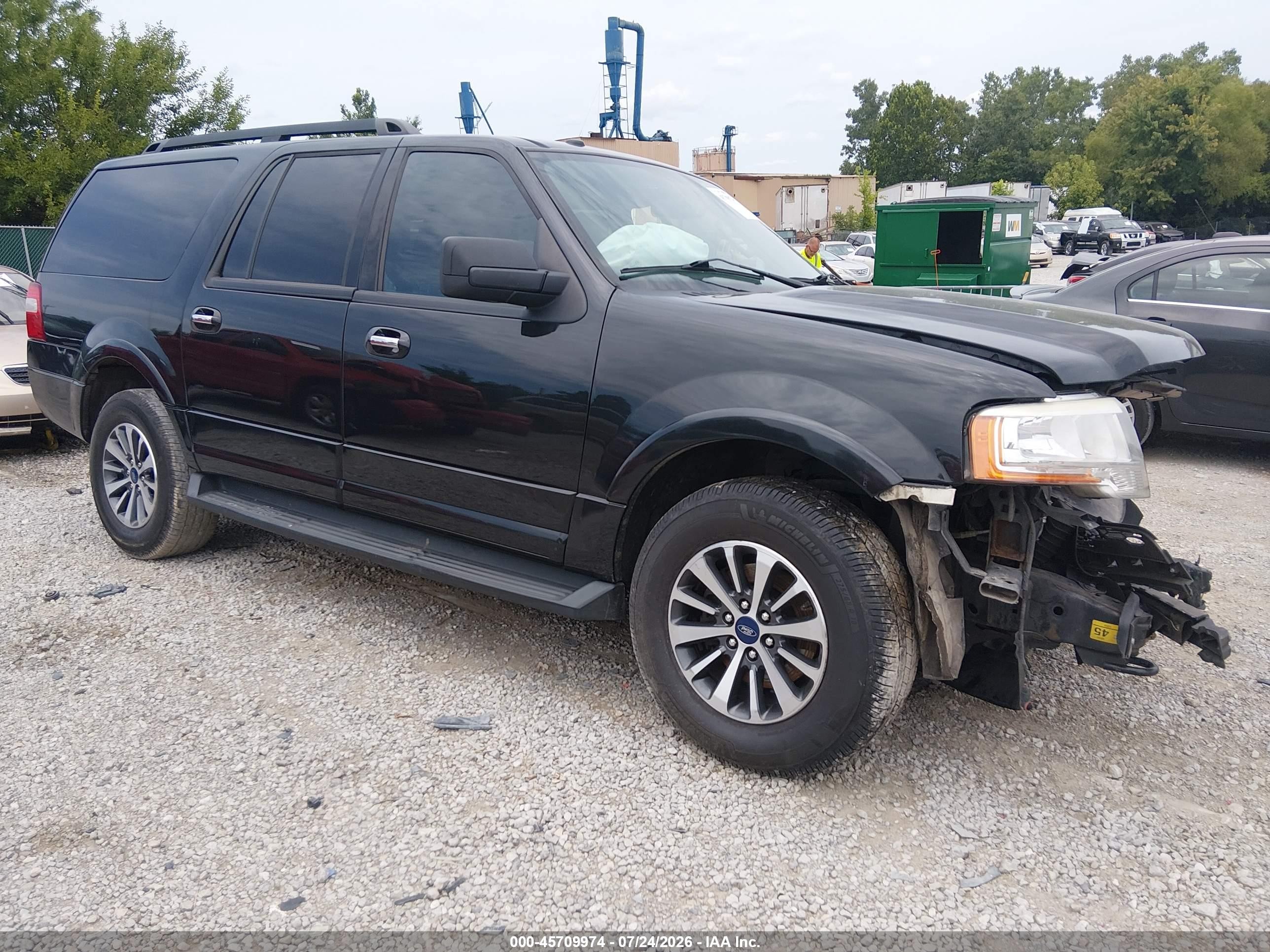 2015 Ford Expedition El Xlt Black vin: 1FMJK1JT5FEF45373