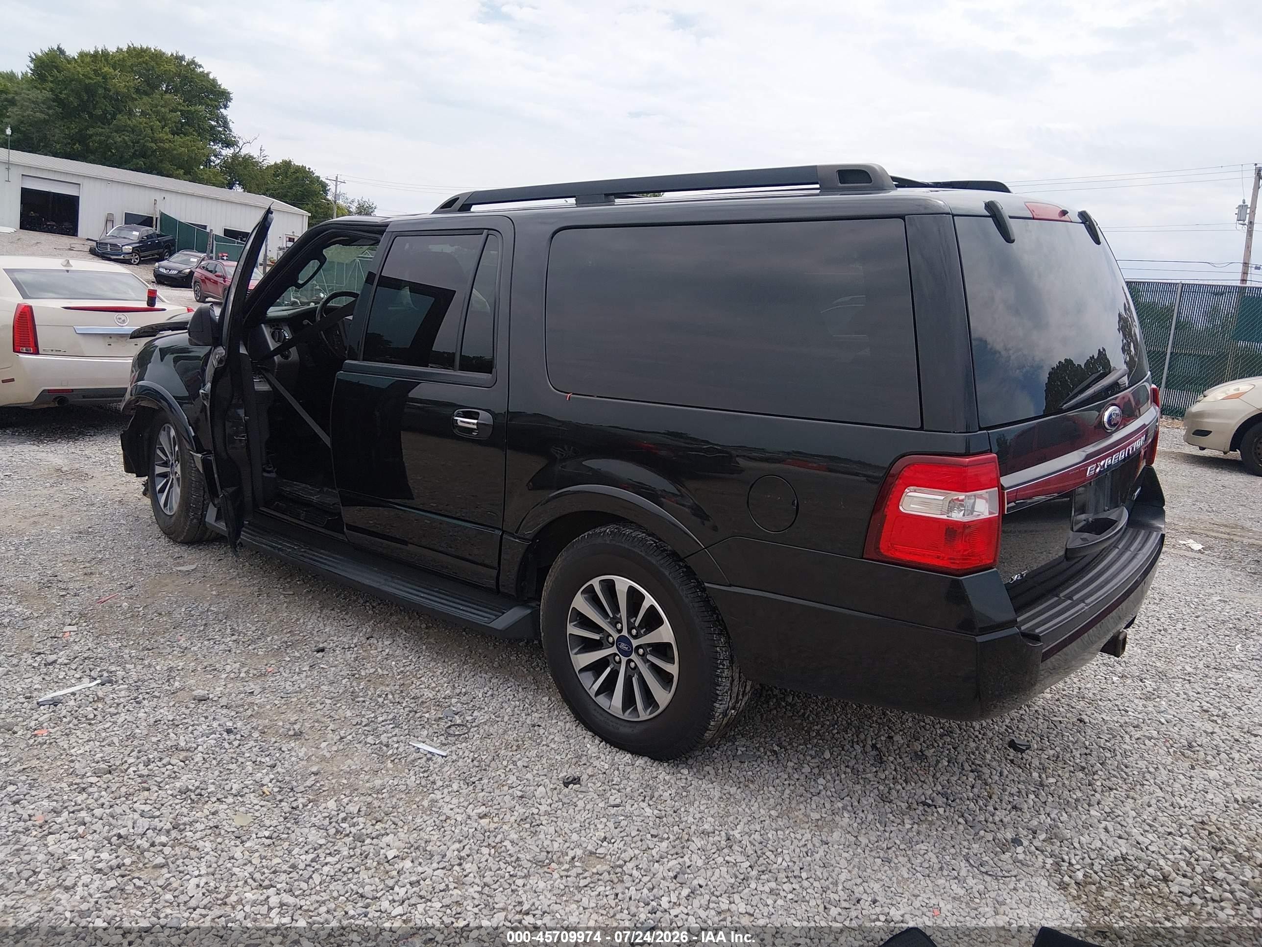 2015 Ford Expedition El Xlt Black vin: 1FMJK1JT5FEF45373