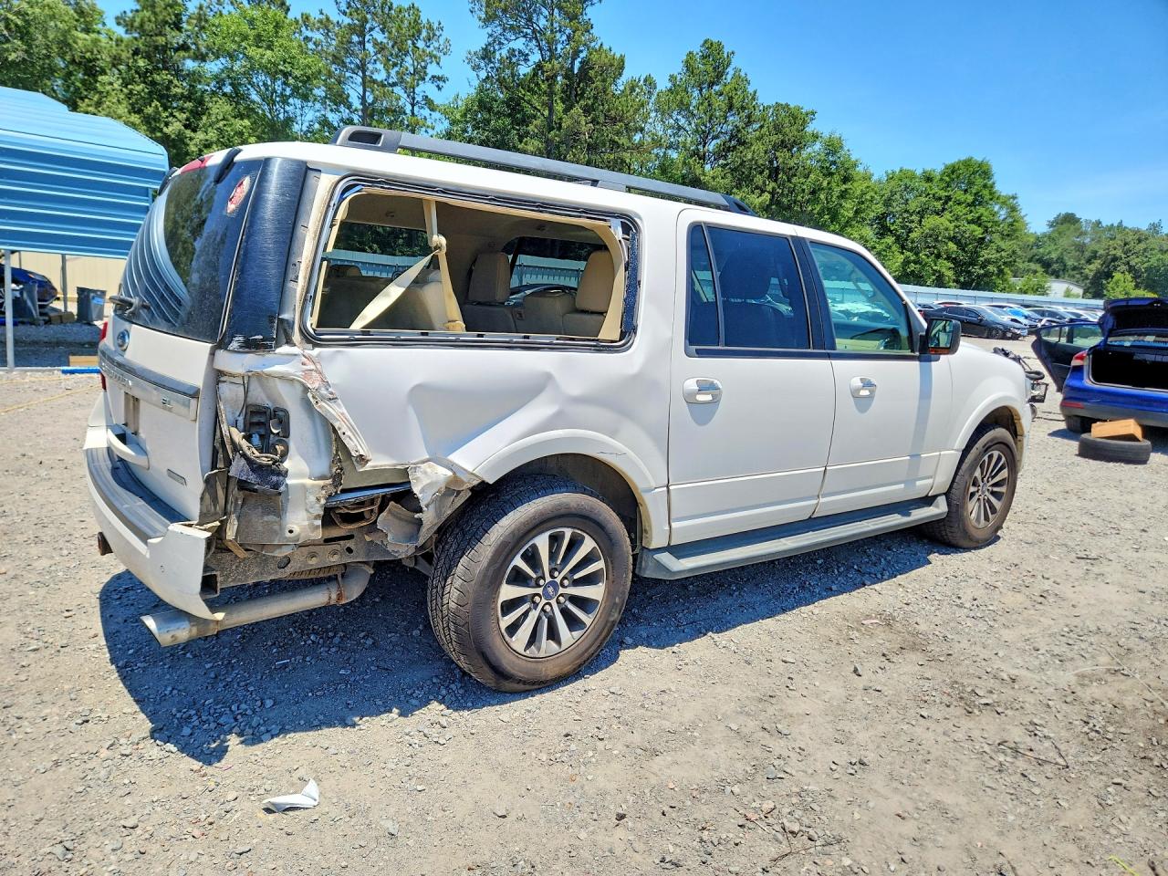 2015 Ford Expedition El Xlt White vin: 1FMJK1JT7FEF43737