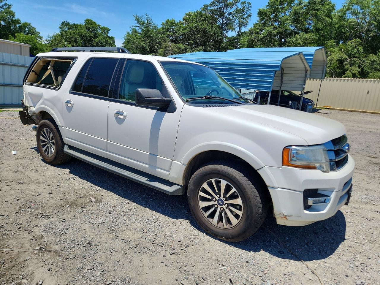 2015 Ford Expedition El Xlt White vin: 1FMJK1JT7FEF43737