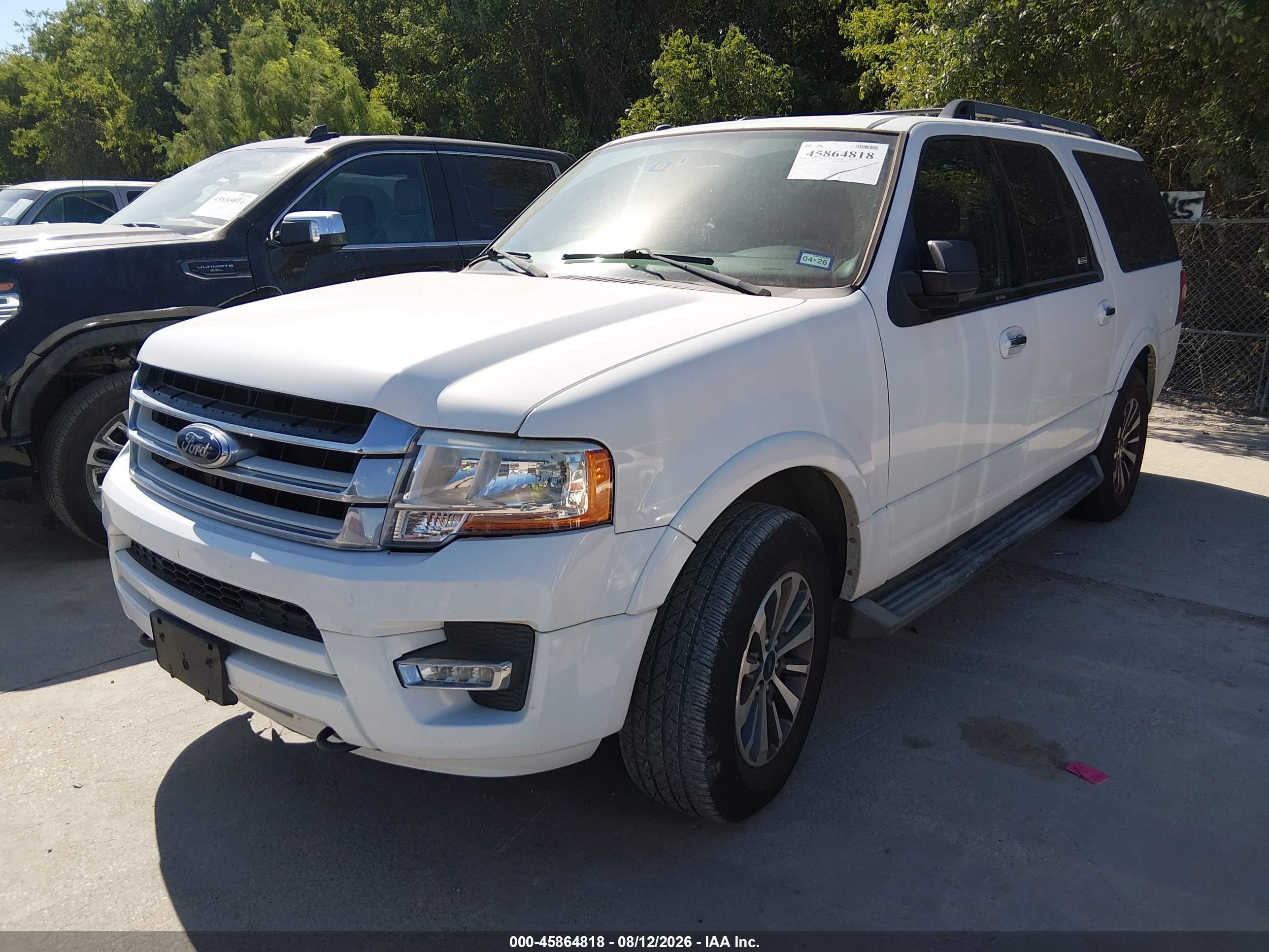 2015 Ford Expedition El Xlt White vin: 1FMJK1JT8FEF25313