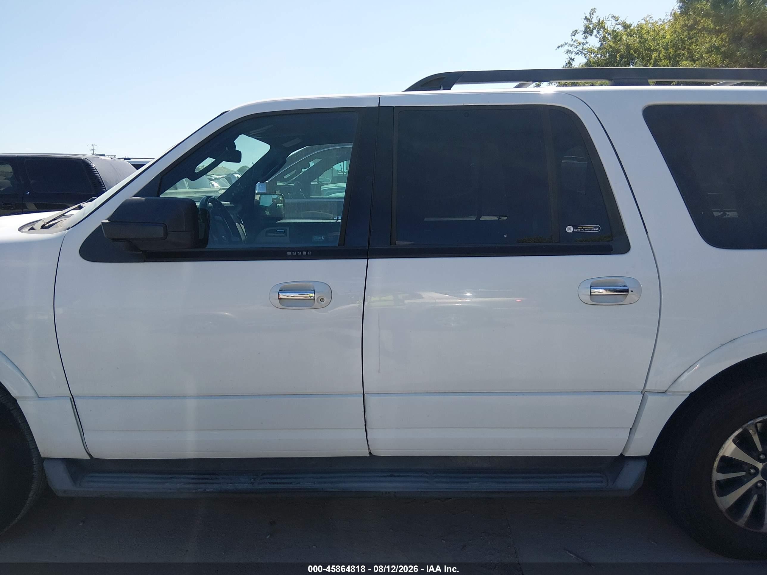 2015 Ford Expedition El Xlt White vin: 1FMJK1JT8FEF25313