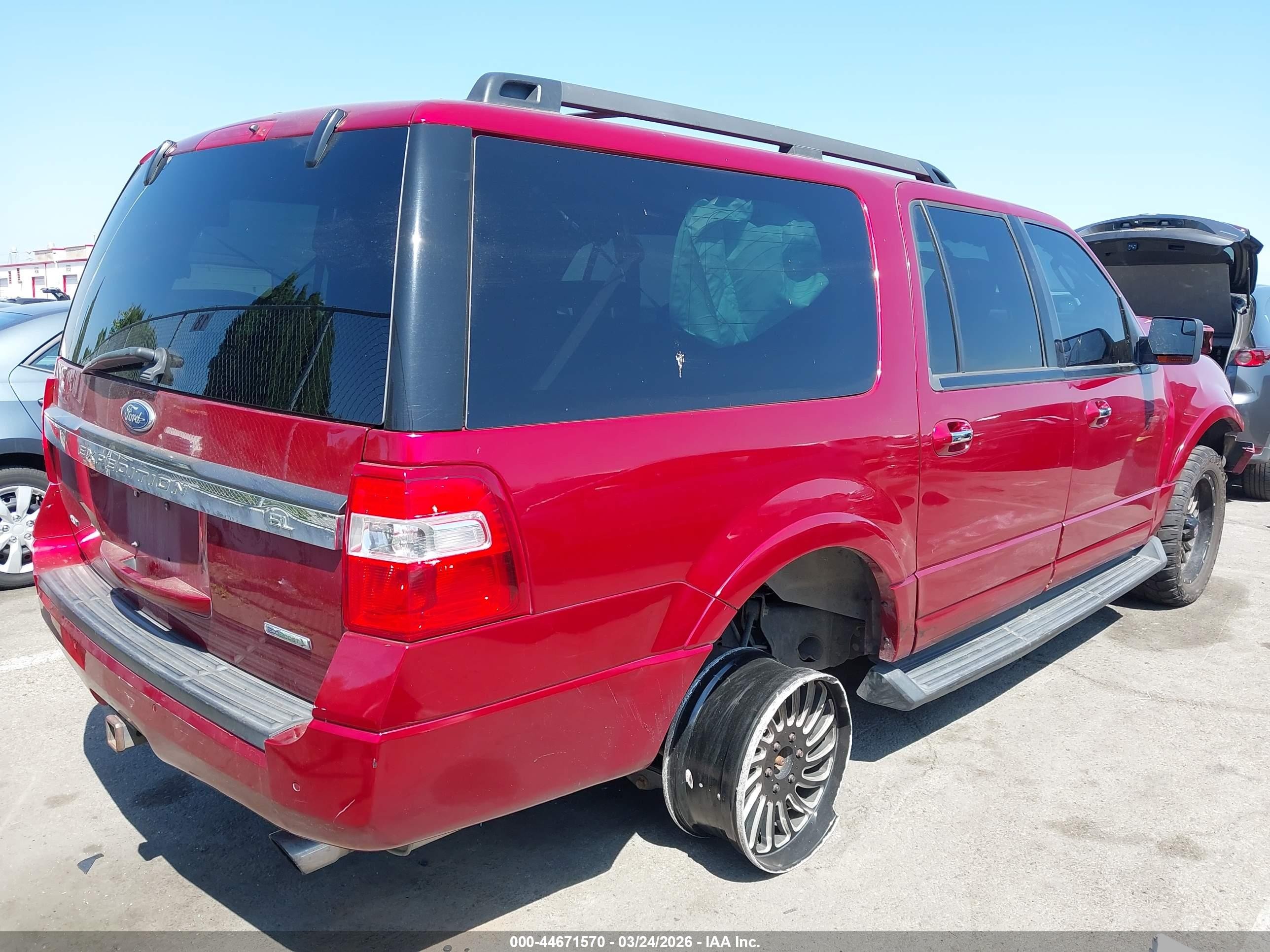 2015 Ford Expedition El Xlt Red vin: 1FMJK1JT8FEF45366
