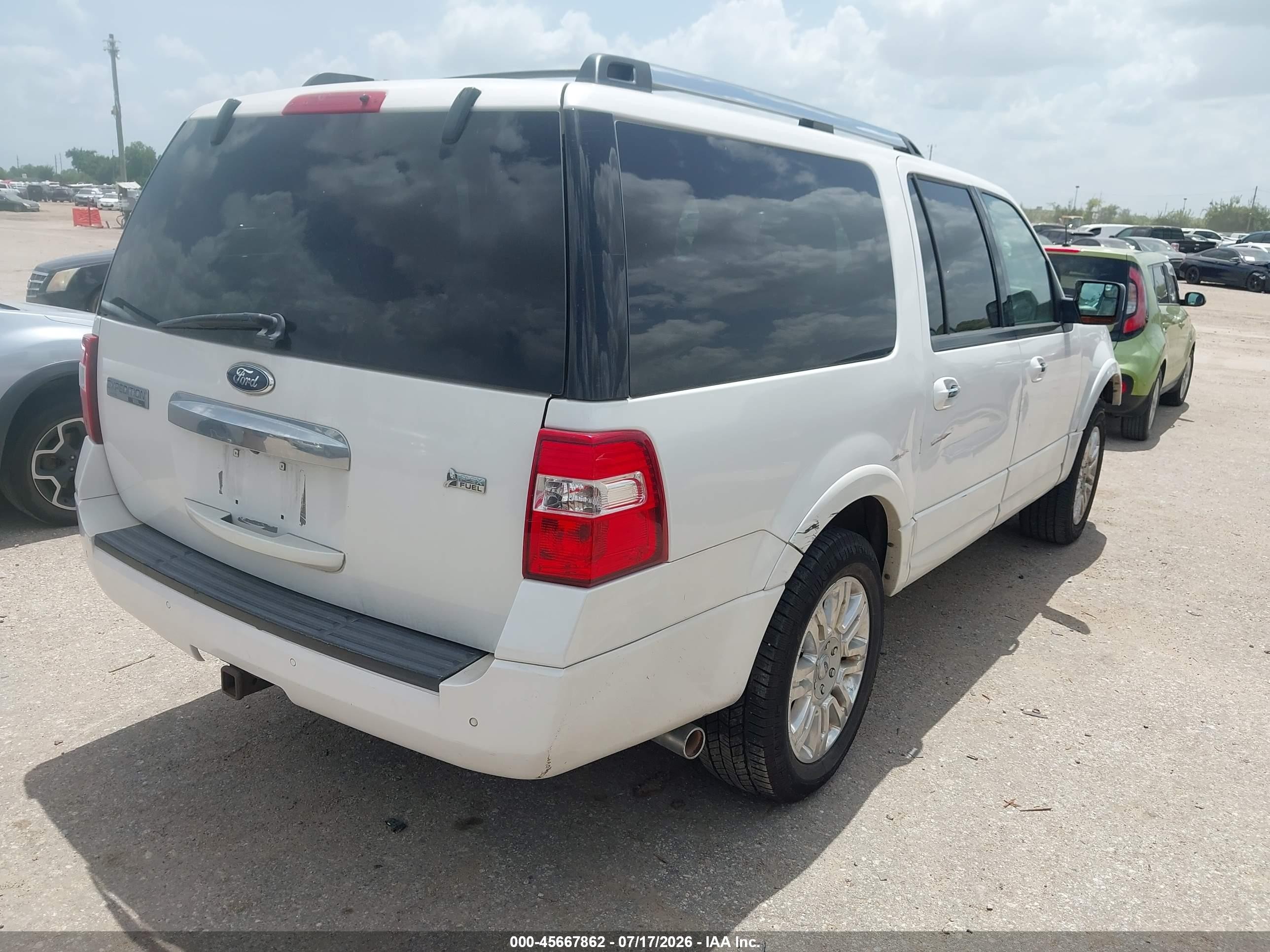 2012 Ford Expedition El Limited White vin: 1FMJK1K50CEF09599