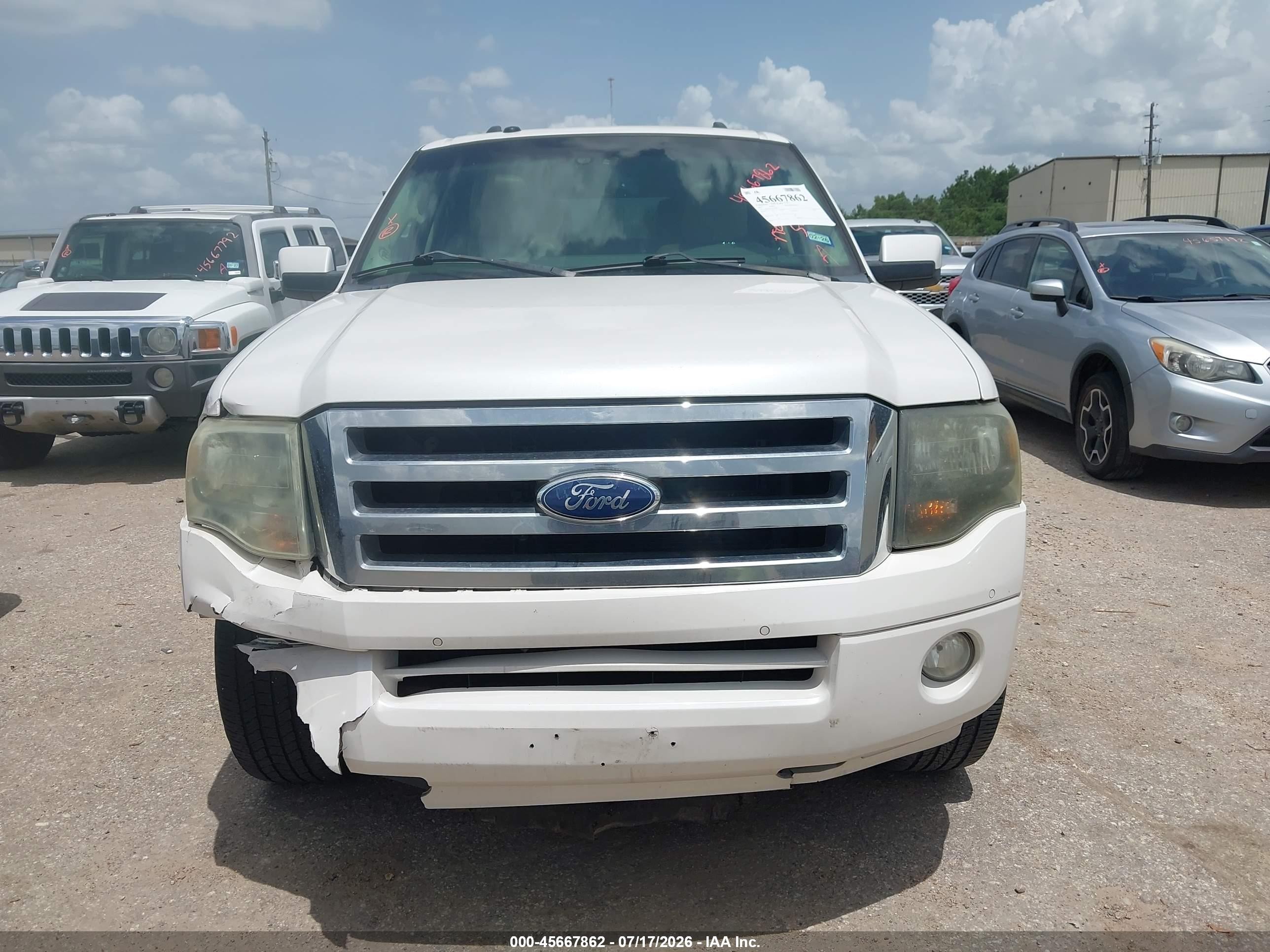 2012 Ford Expedition El Limited White vin: 1FMJK1K50CEF09599
