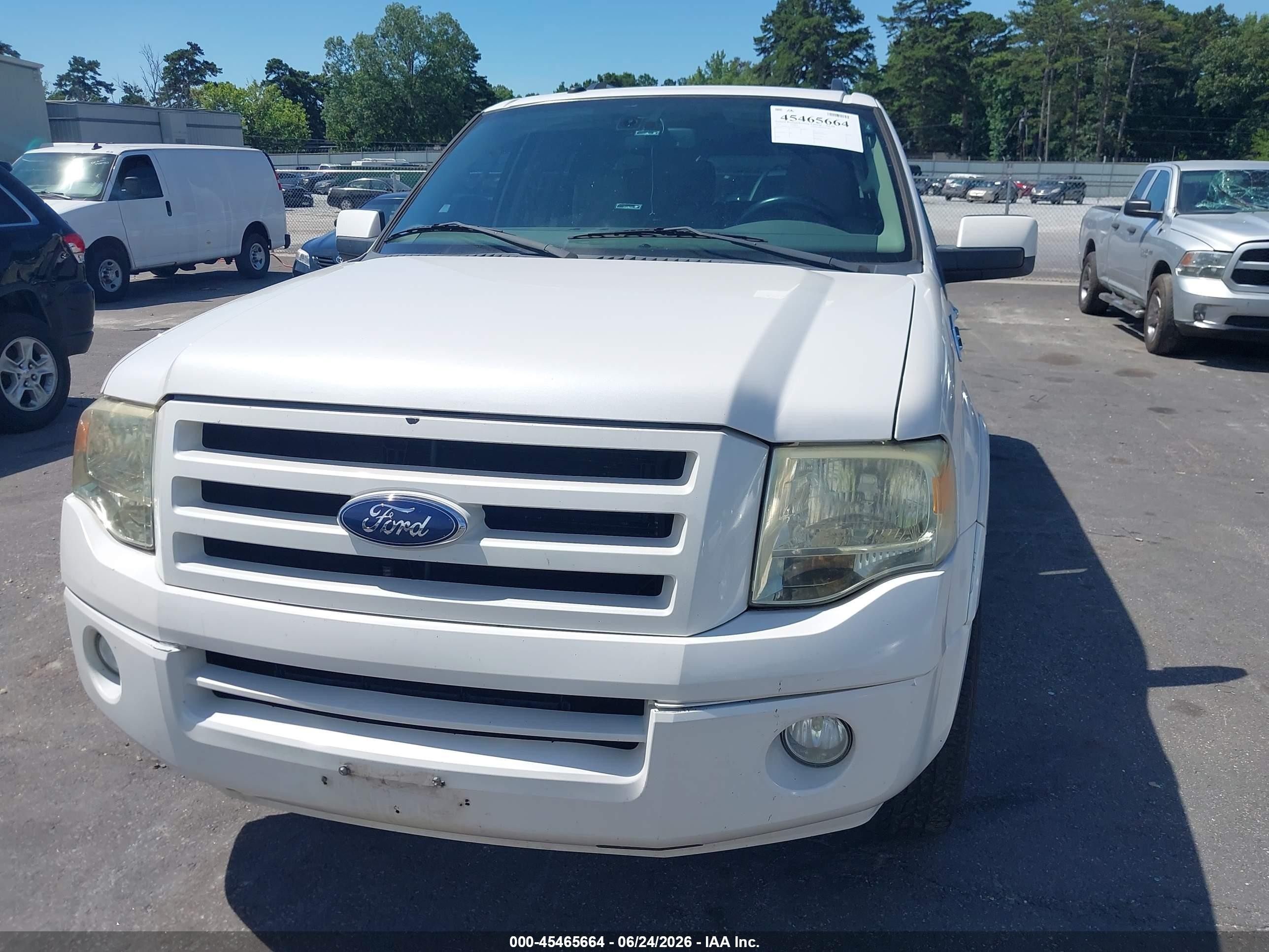 2010 Ford Expedition El Limited Белый vin: 1FMJK1K51AEB52379