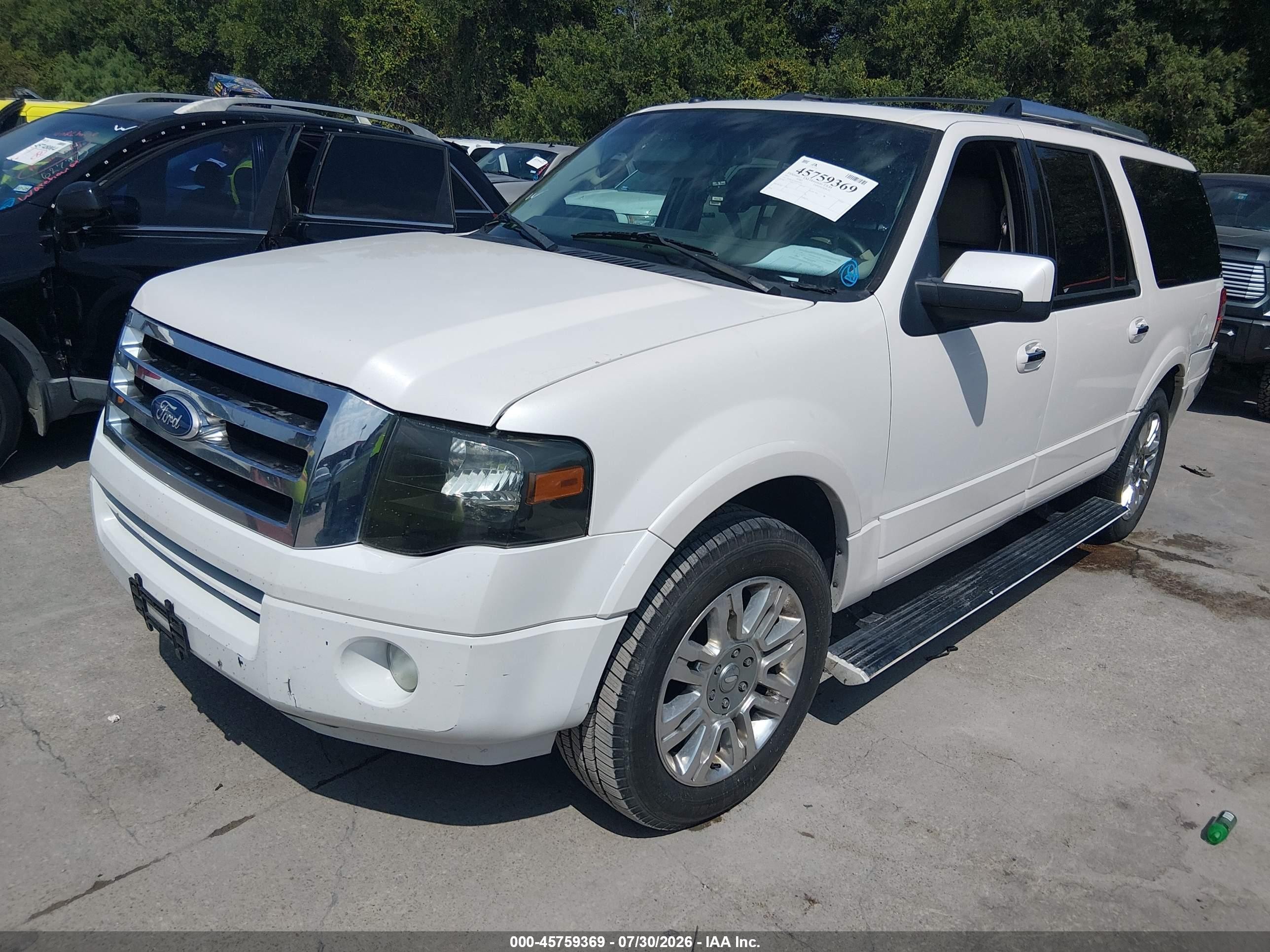 2011 Ford Expedition El Limited White vin: 1FMJK1K53BEF35449