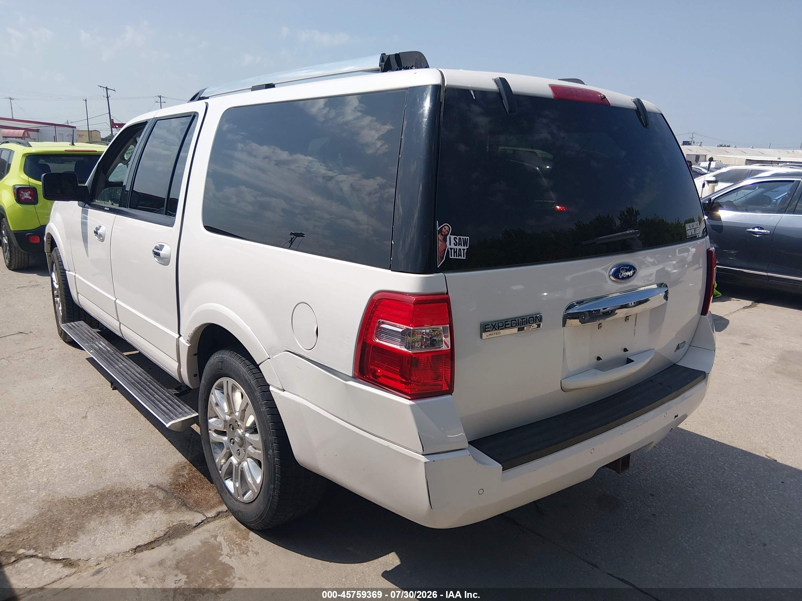 2011 Ford Expedition El Limited White vin: 1FMJK1K53BEF35449