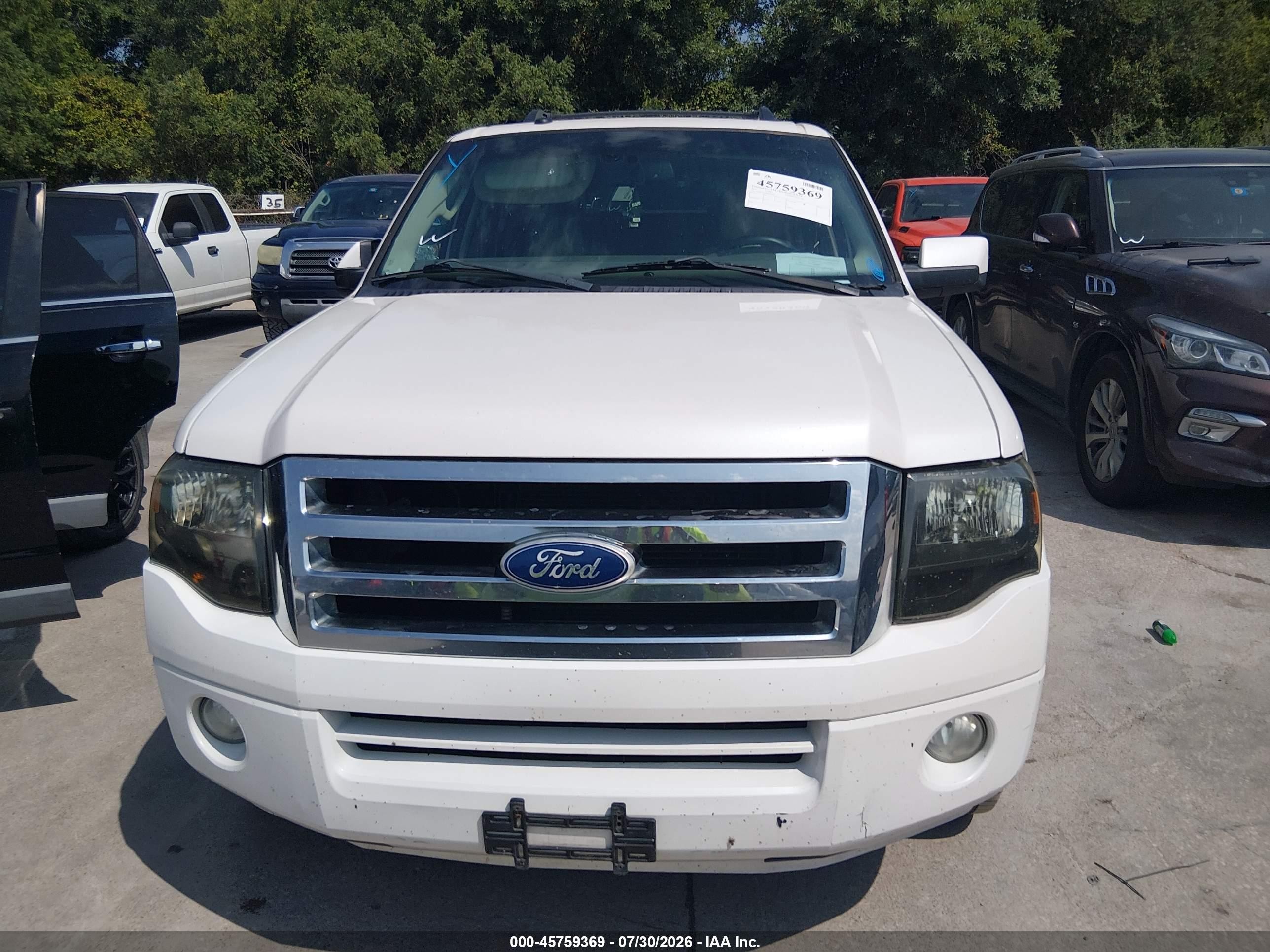 2011 Ford Expedition El Limited White vin: 1FMJK1K53BEF35449