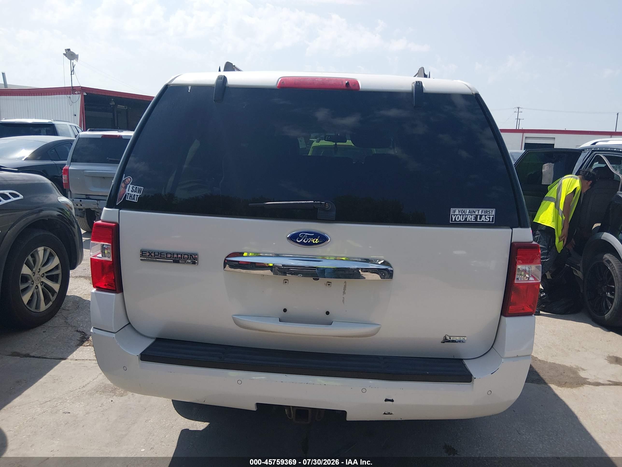 2011 Ford Expedition El Limited White vin: 1FMJK1K53BEF35449