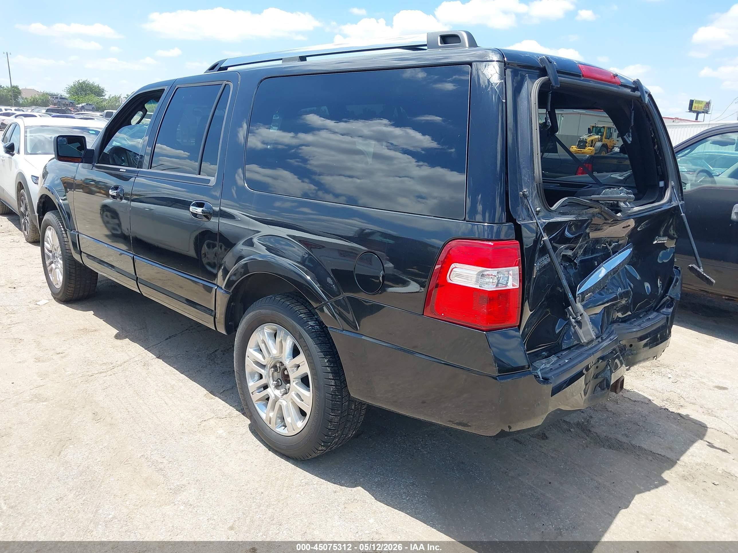 2012 Ford Expedition El Limited Black vin: 1FMJK1K53CEF14943