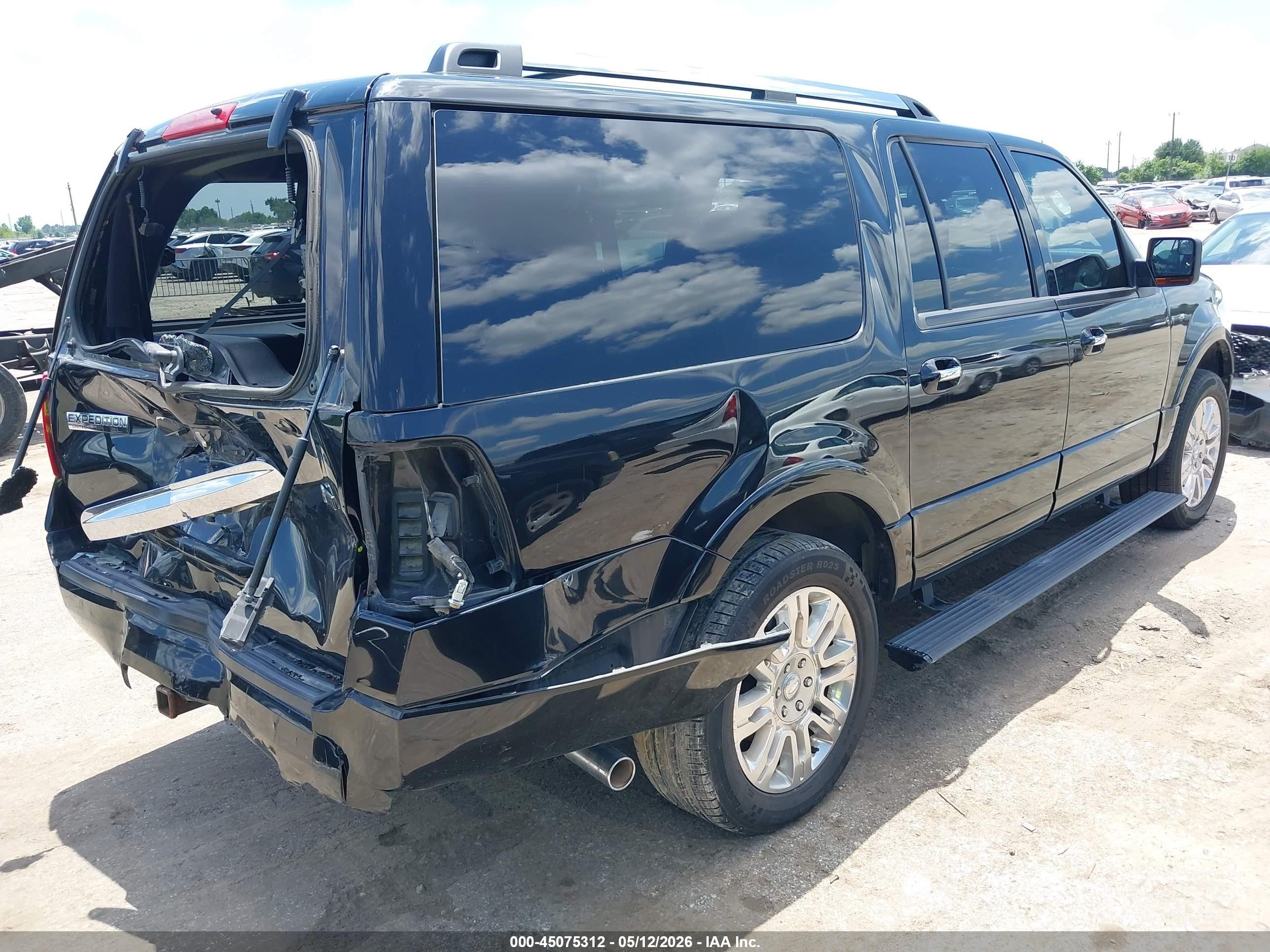 2012 Ford Expedition El Limited Black vin: 1FMJK1K53CEF14943