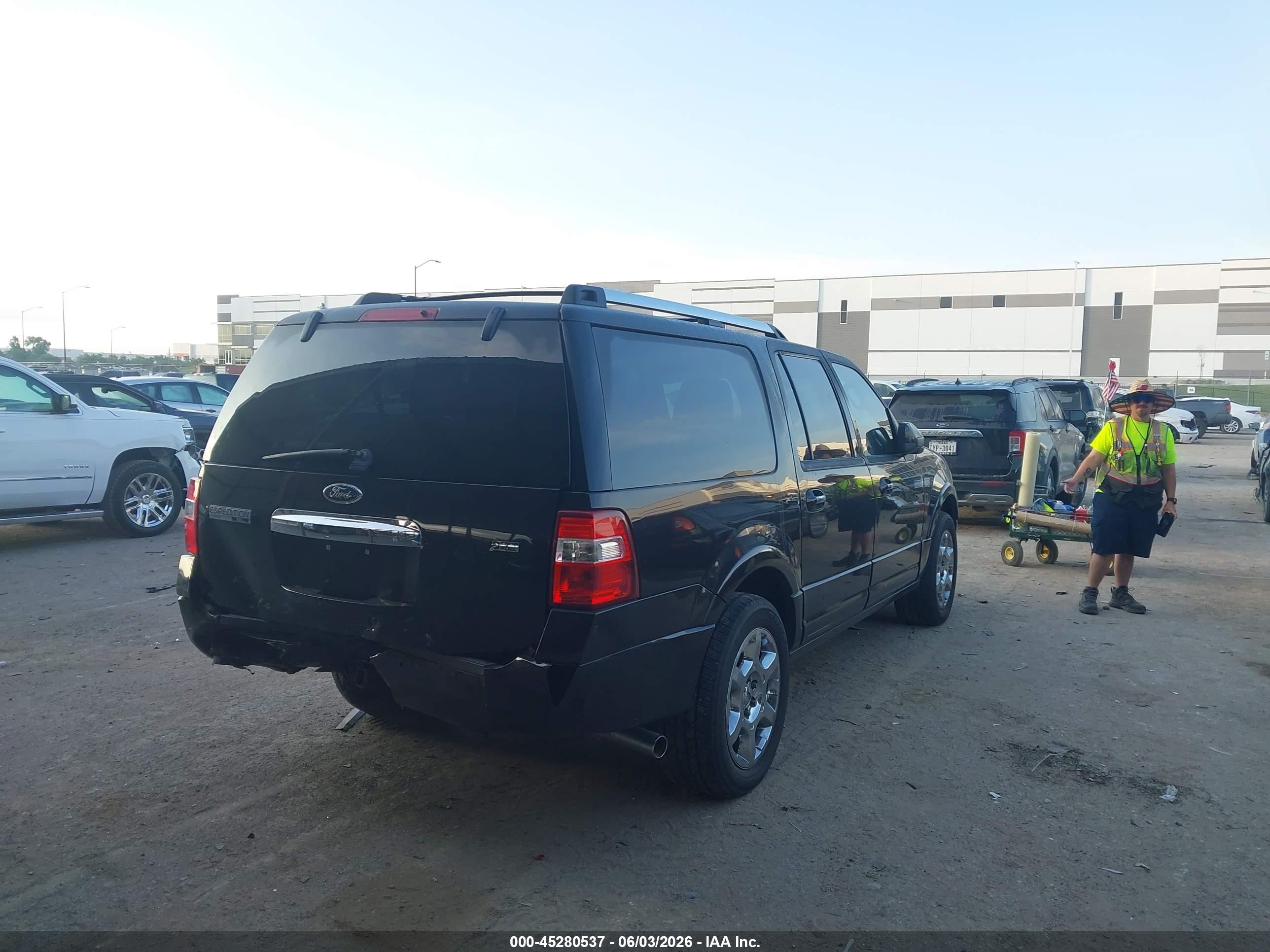 2013 Ford Expedition El Limited Black vin: 1FMJK1K53DEF23580