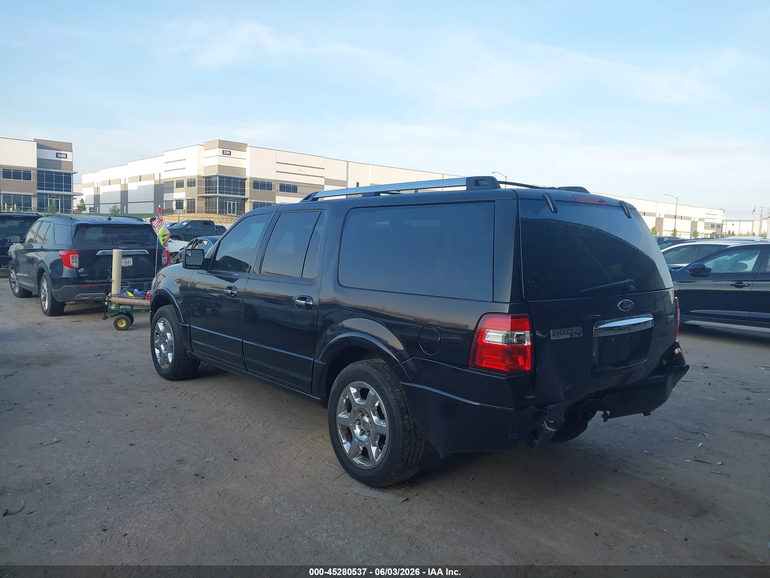 2013 Ford Expedition El Limited Black vin: 1FMJK1K53DEF23580