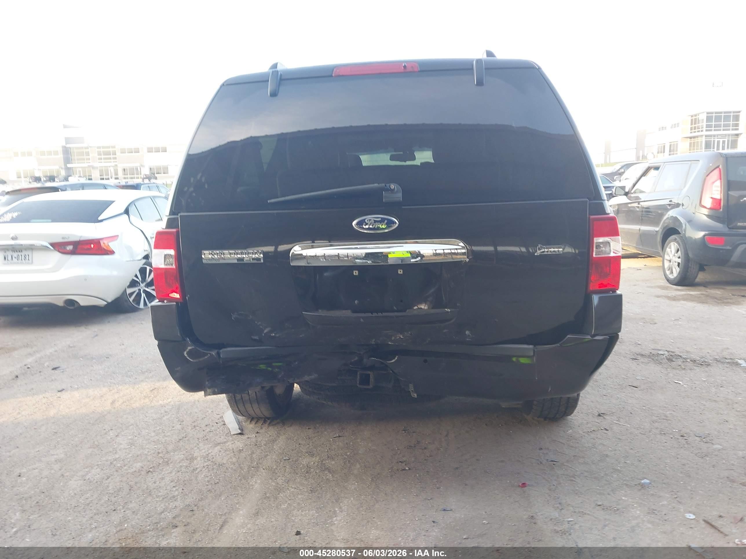 2013 Ford Expedition El Limited Black vin: 1FMJK1K53DEF23580