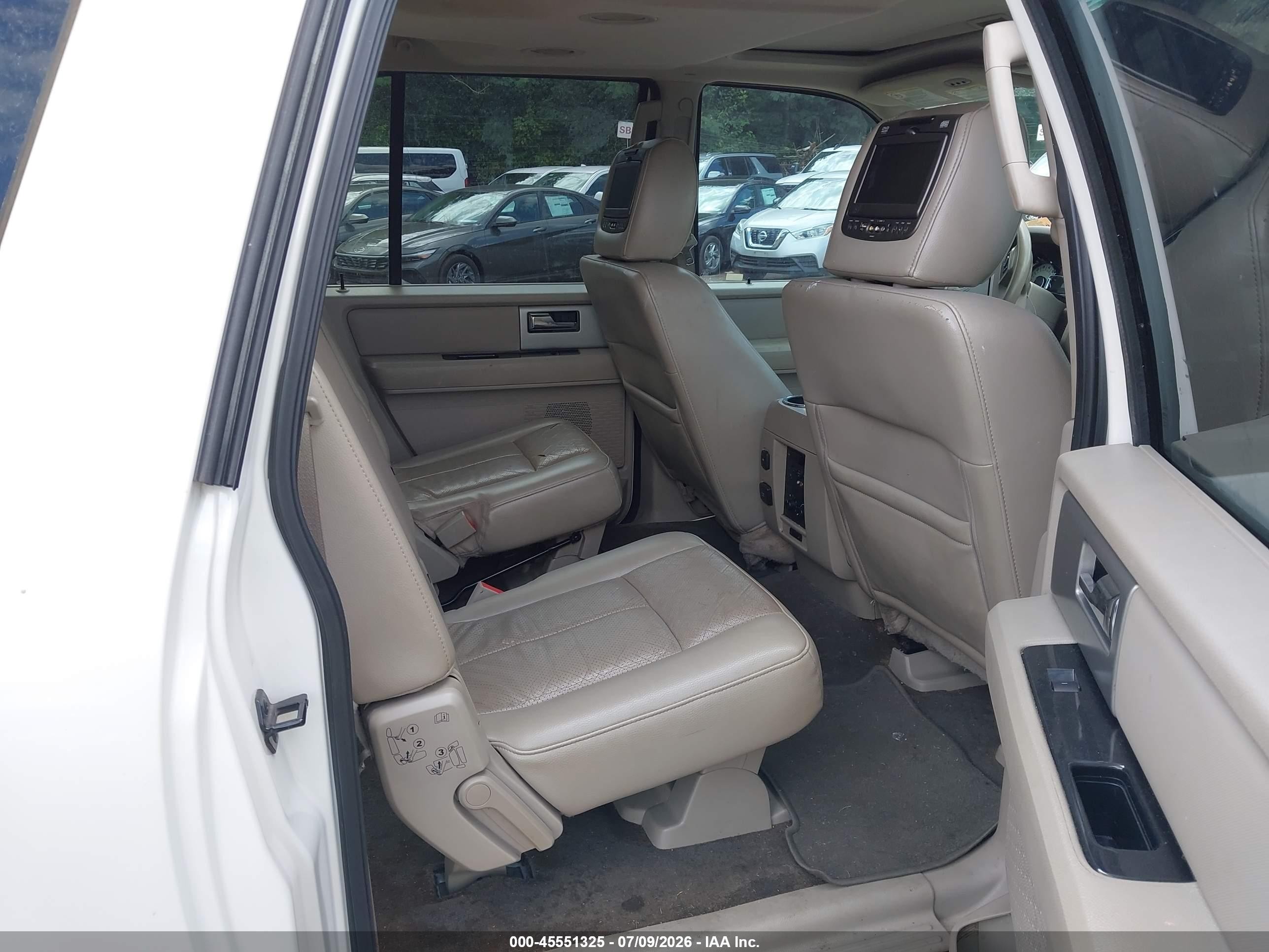 2014 Ford Expedition El Limited White vin: 1FMJK1K53EEF16050
