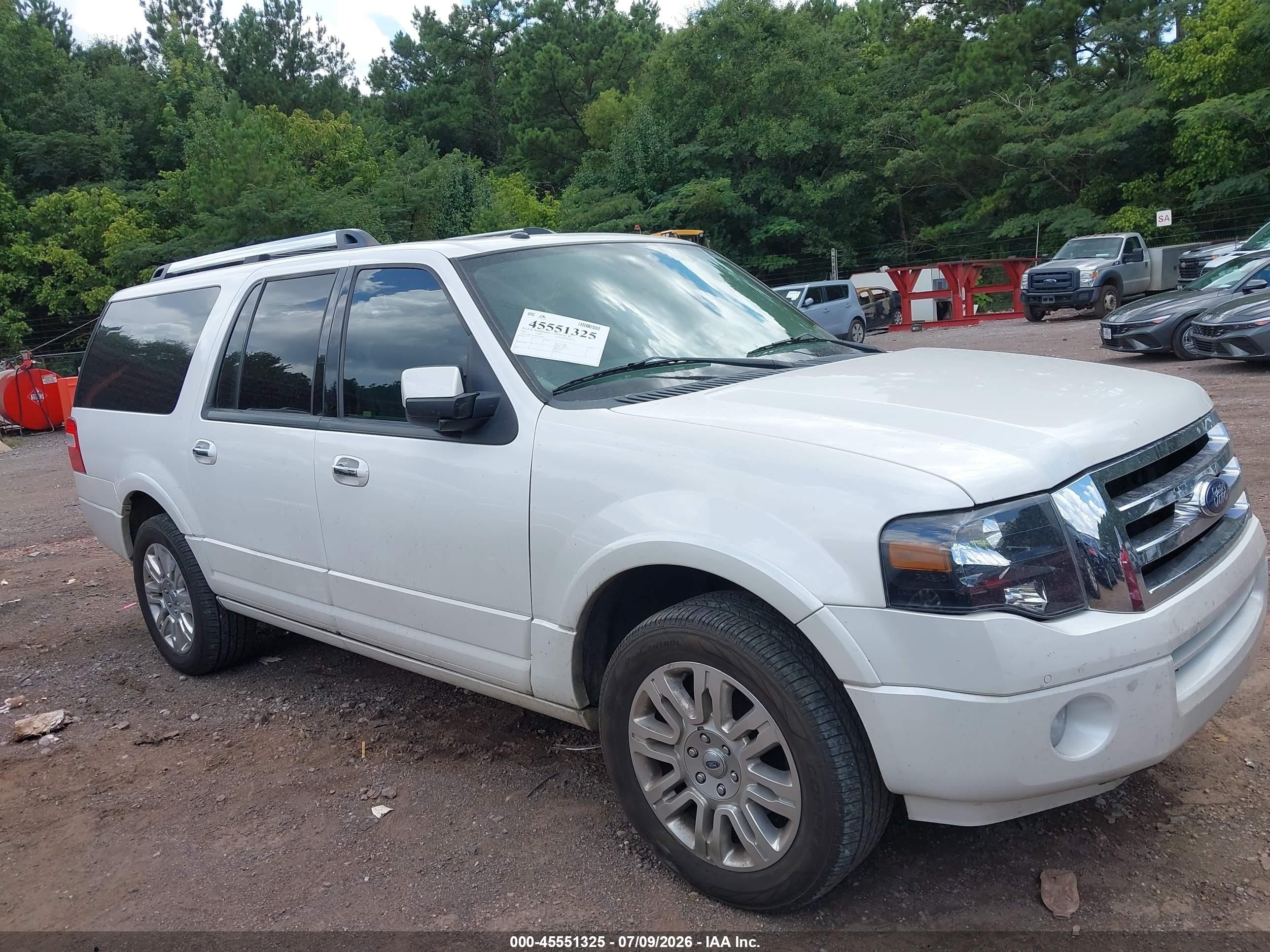 2014 Ford Expedition El Limited White vin: 1FMJK1K53EEF16050