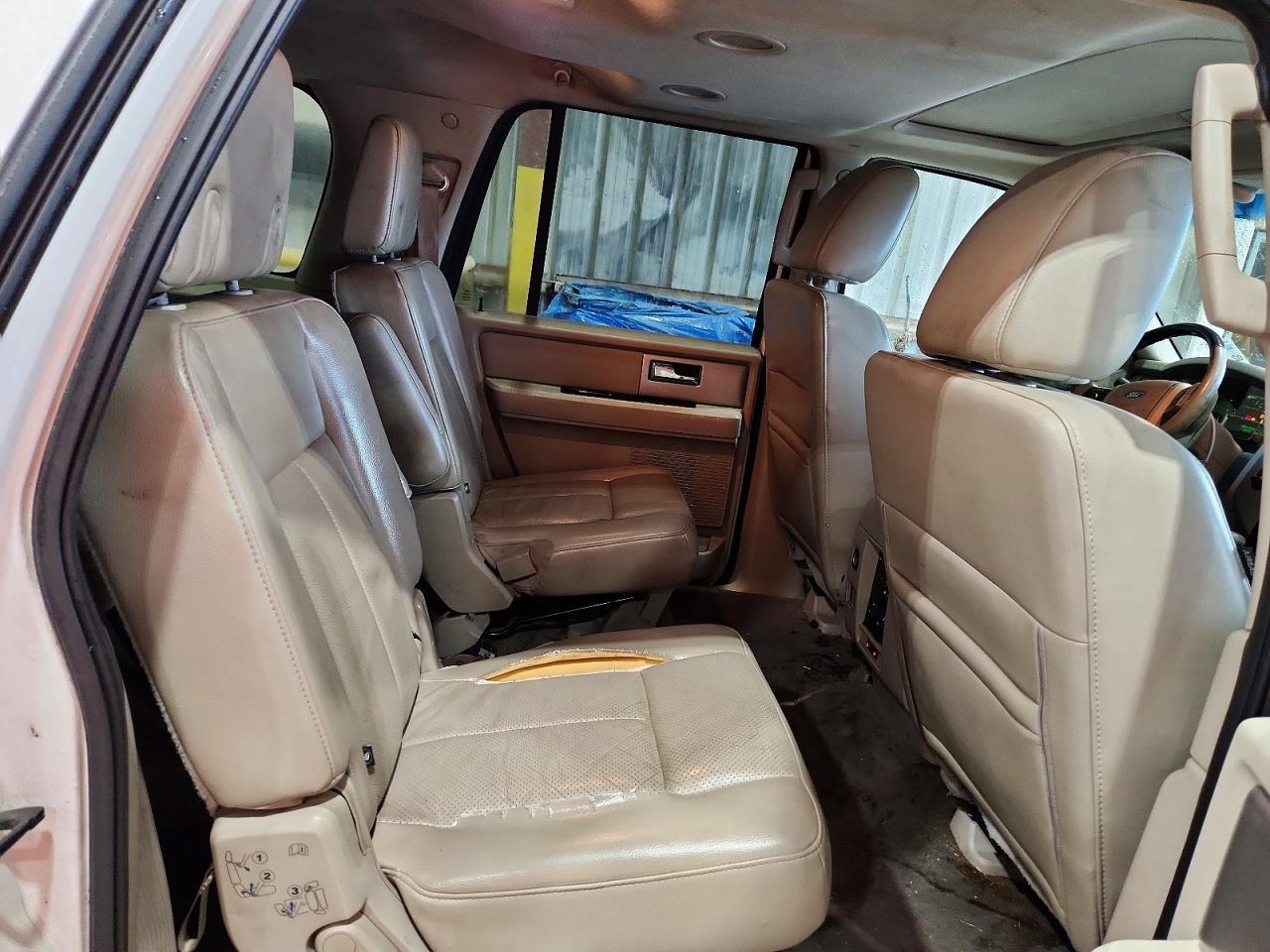 2013 Ford Expedition El Limited White vin: 1FMJK1K54DEF23149