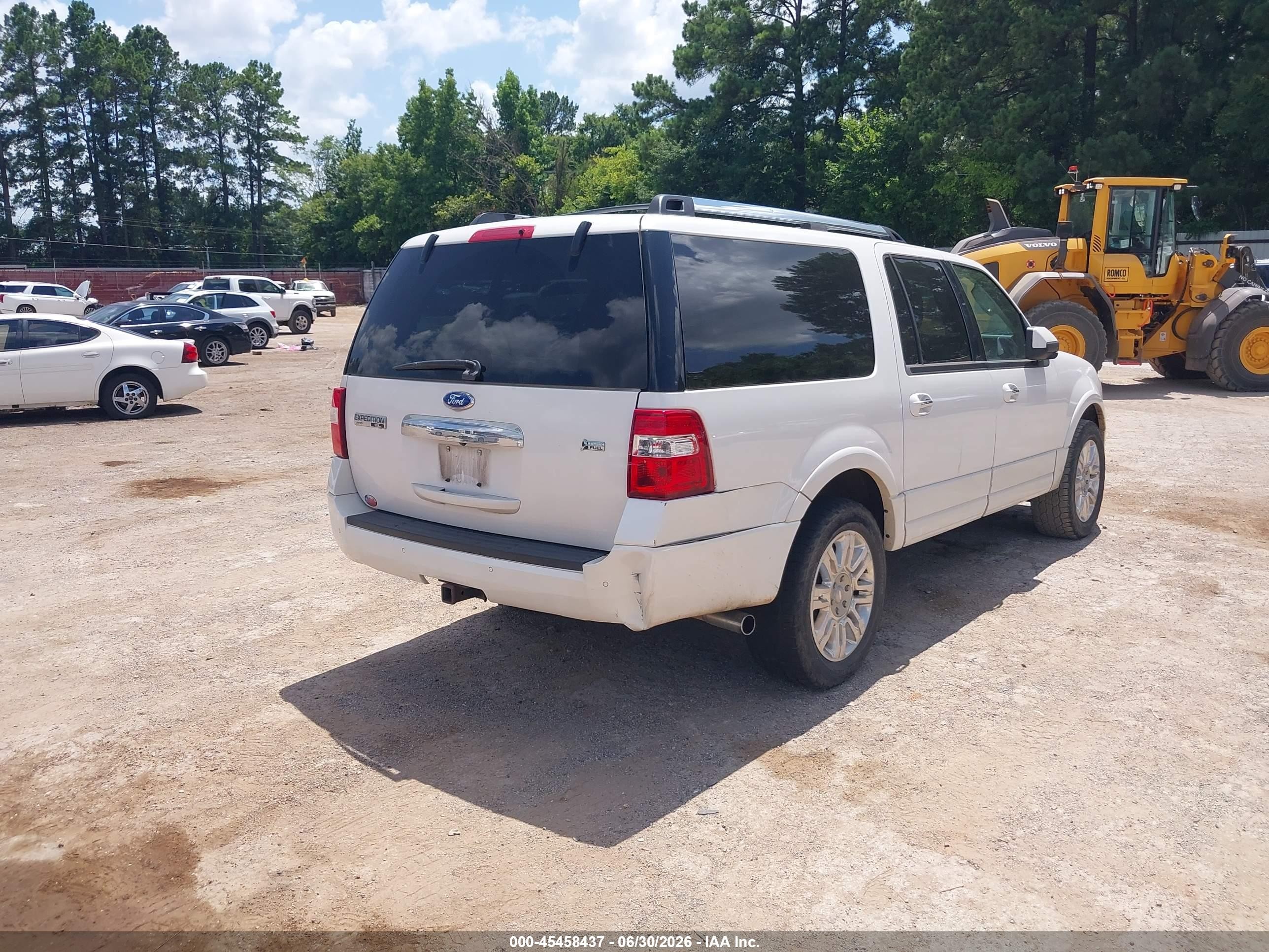 2011 Ford Expedition El Limited White vin: 1FMJK1K55BEF33542
