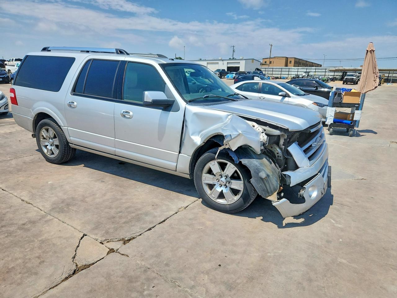2010 Ford Expedition El Limited Silver vin: 1FMJK1K56AEA48521
