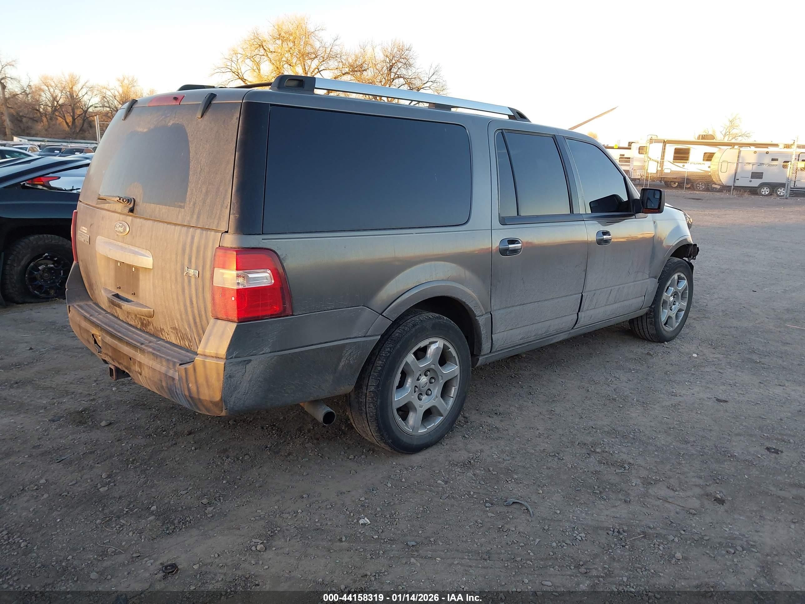 2014 Ford Expedition El Limited Gray vin: 1FMJK1K57EEF17282