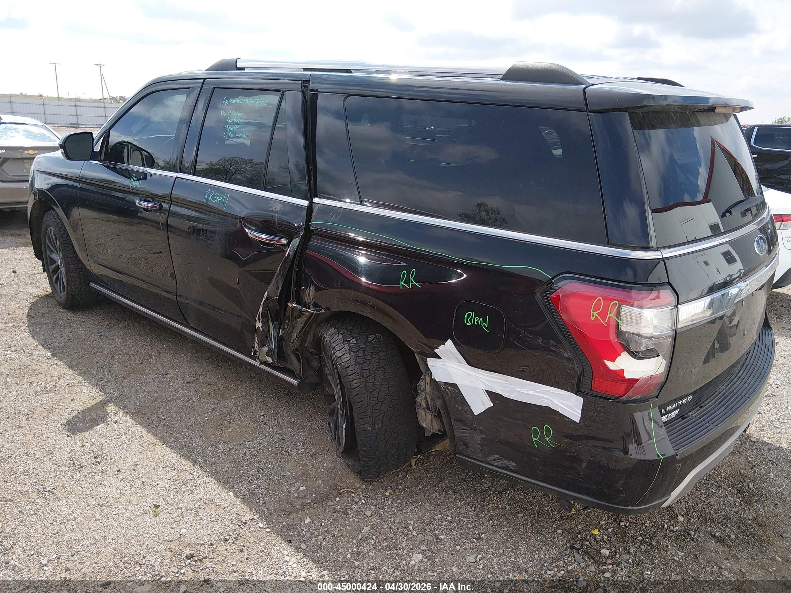 2019 Ford Expedition Max Limited Черный vin: 1FMJK1KT0KEA38468