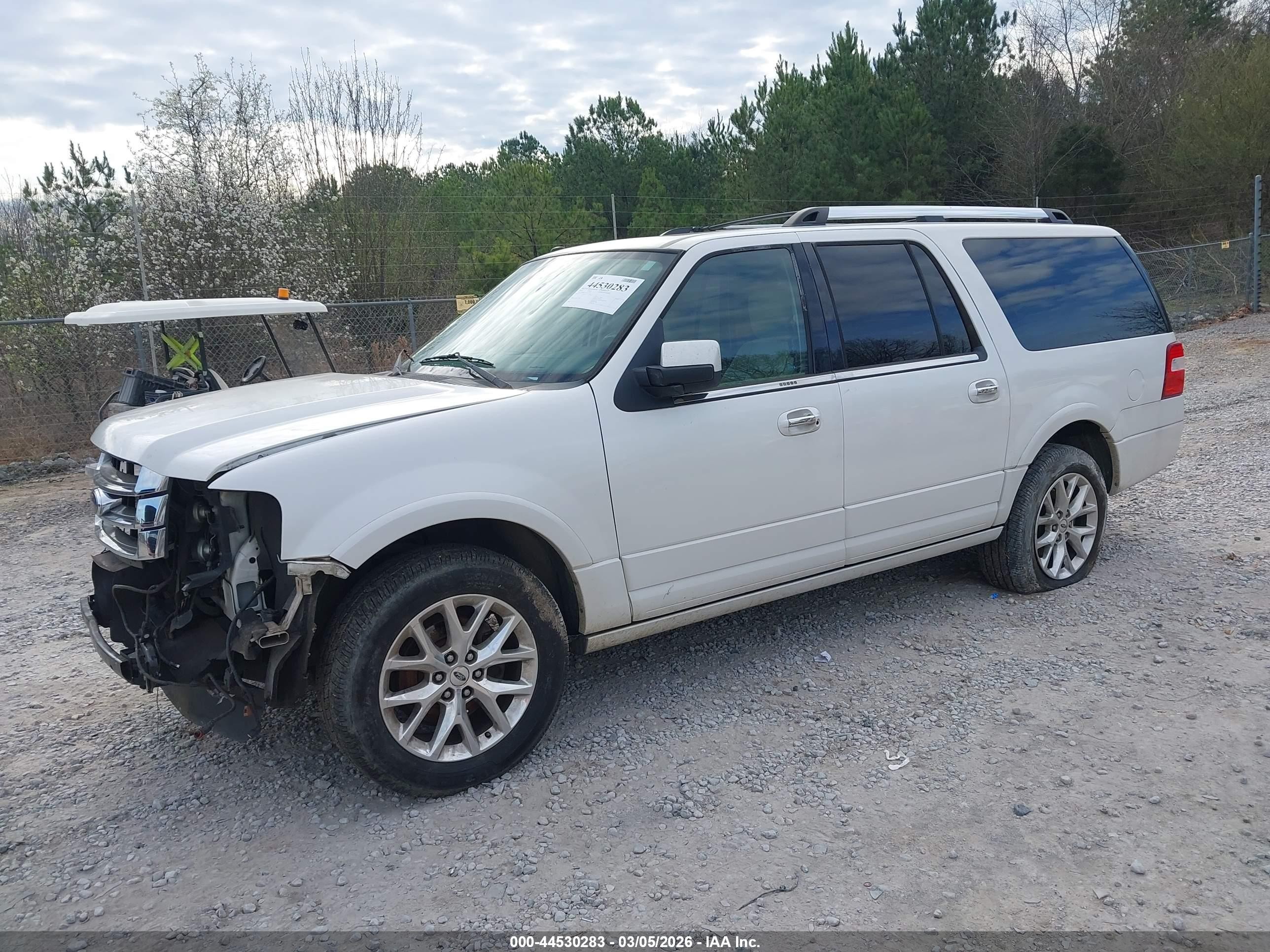 2015 Ford Expedition El Limited White vin: 1FMJK1KT1FEF17424