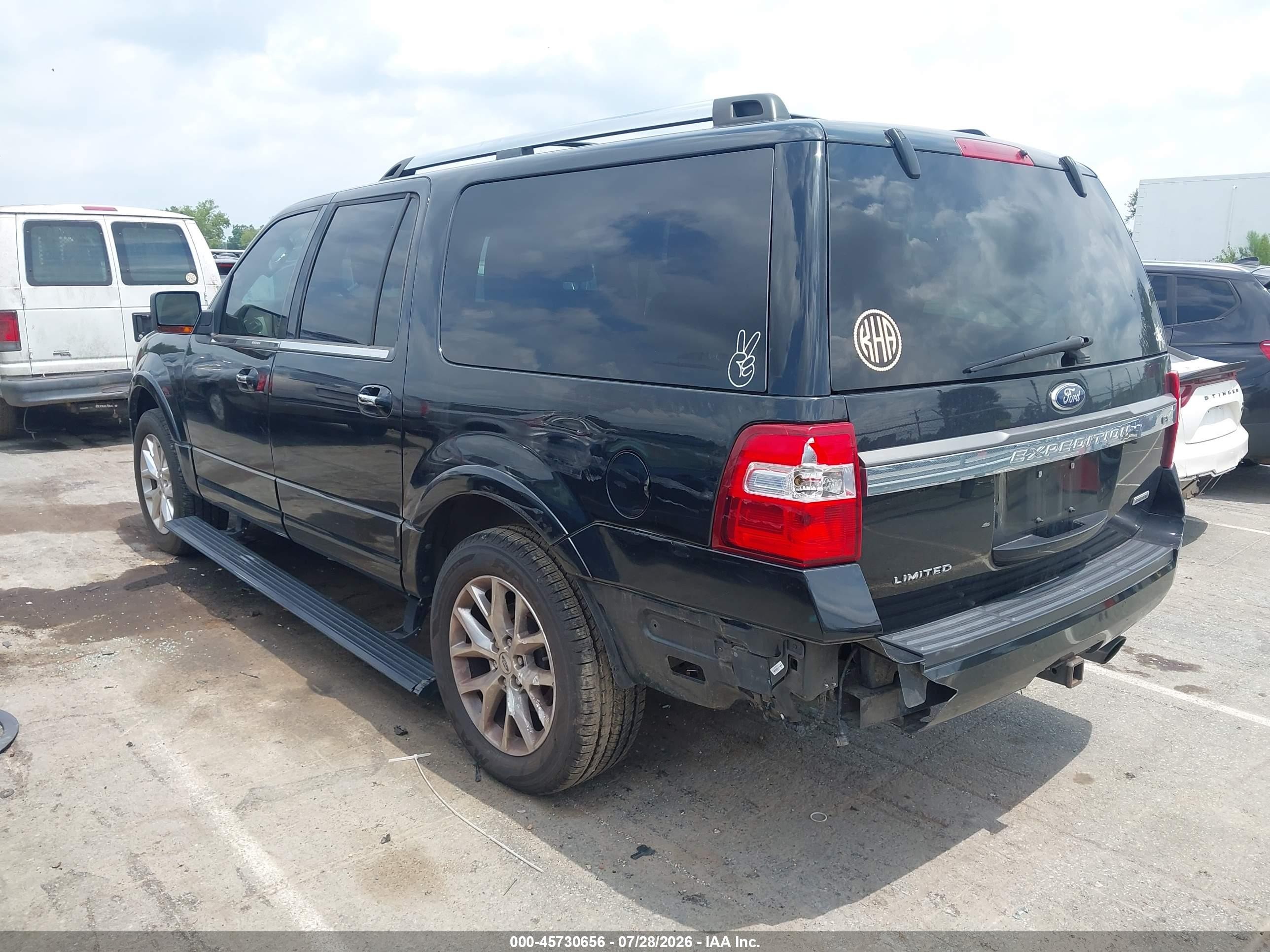 2015 Ford Expedition El Limited Black vin: 1FMJK1KT6FEF17385