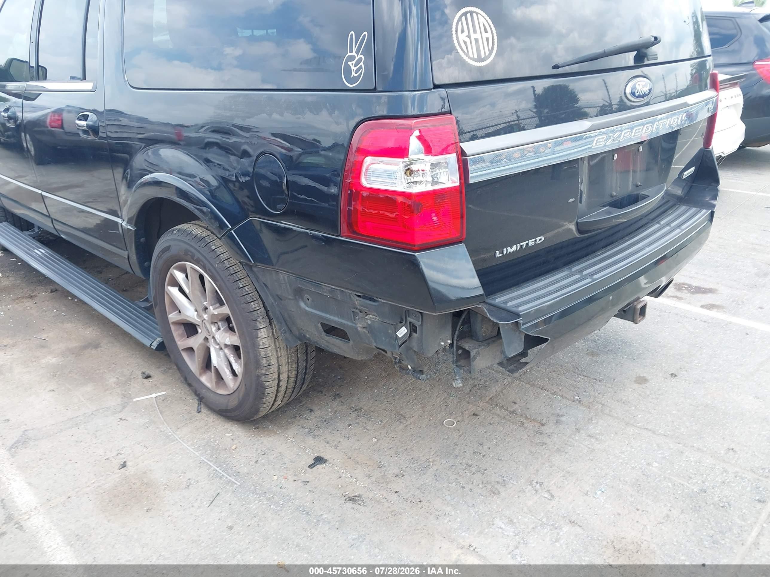 2015 Ford Expedition El Limited Black vin: 1FMJK1KT6FEF17385
