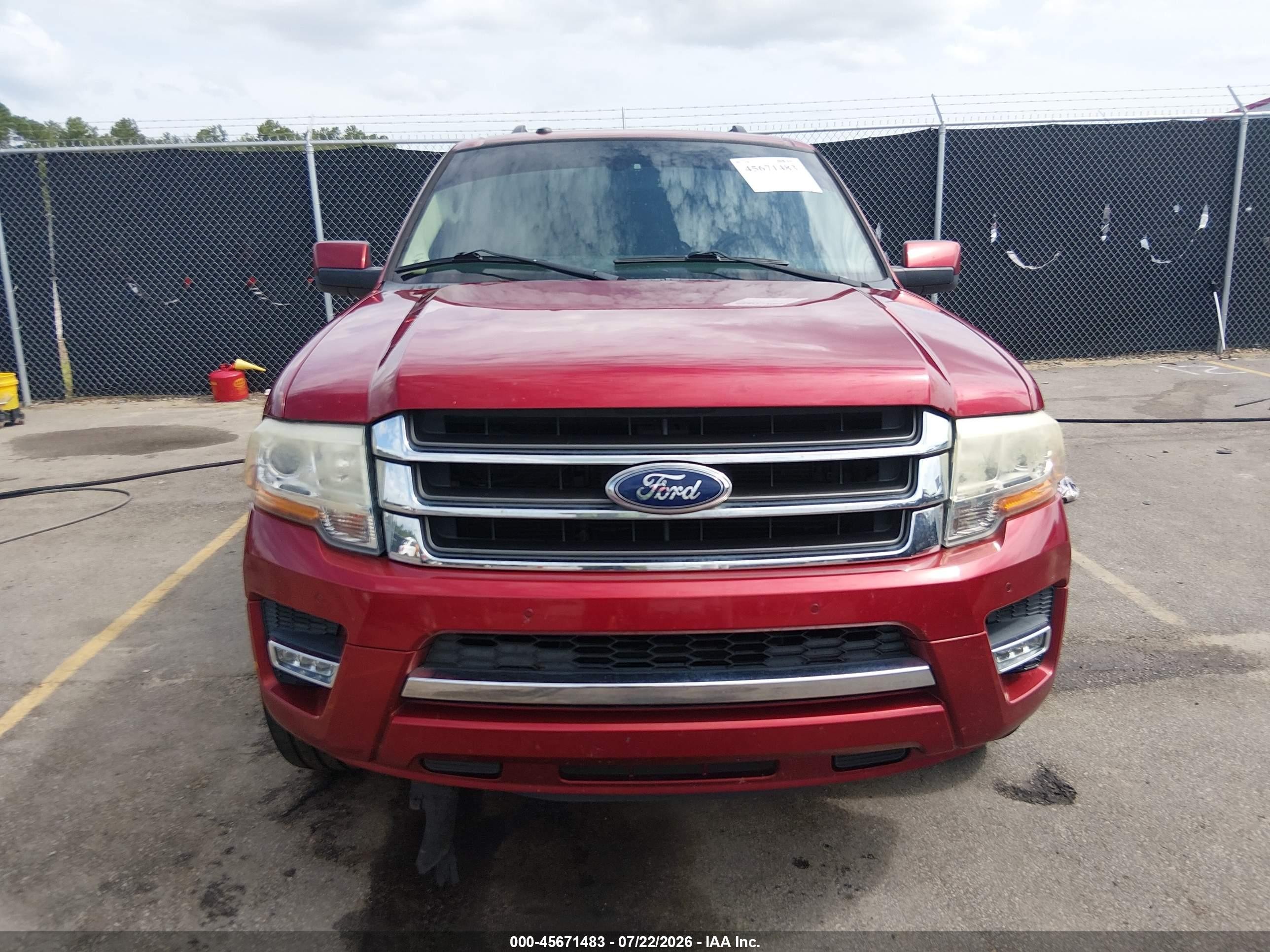 2015 Ford Expedition El Limited Red vin: 1FMJK1KT6FEF32906