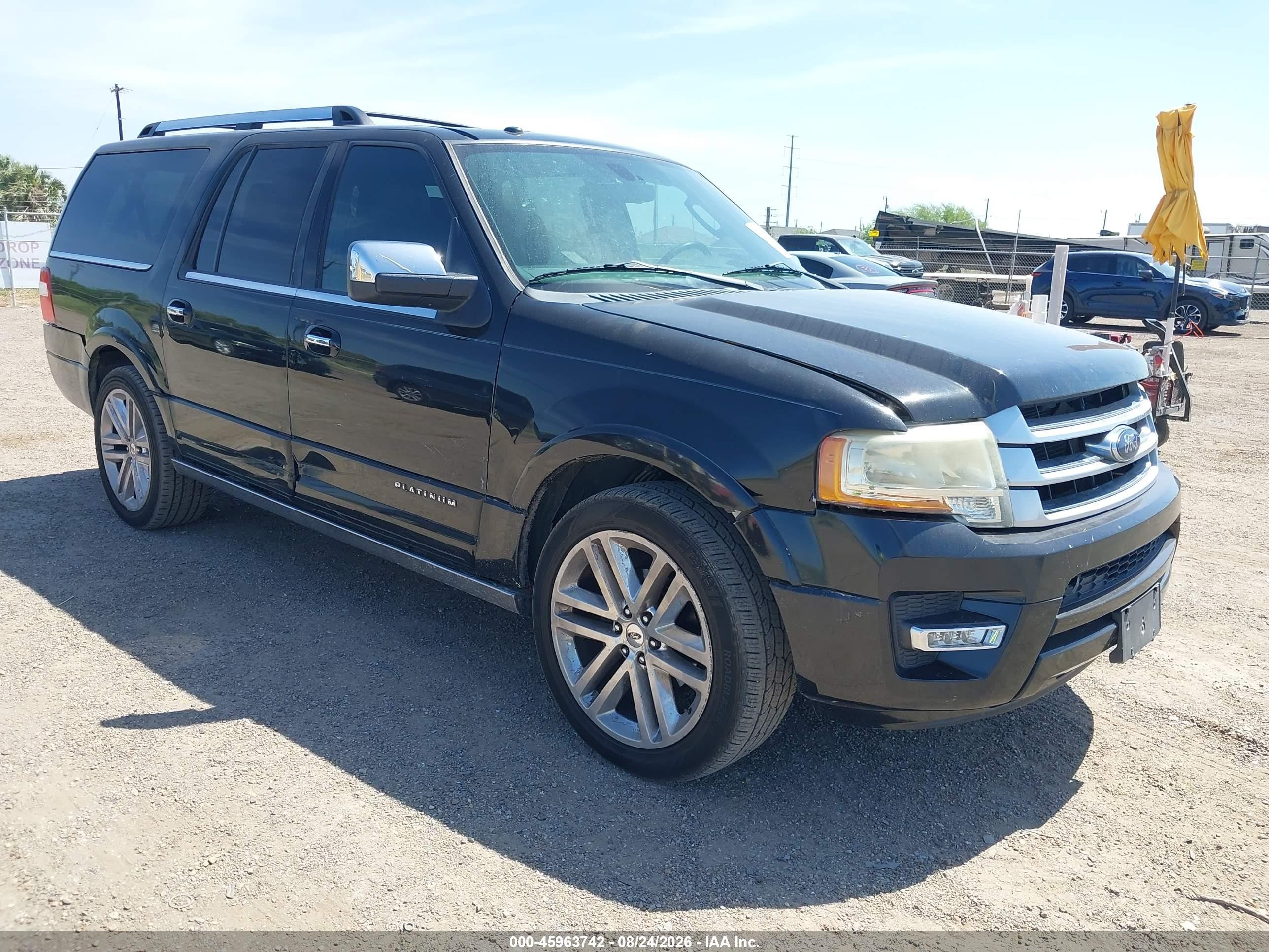 2015 Ford Expedition El Platinum Black vin: 1FMJK1LT0FEF20474