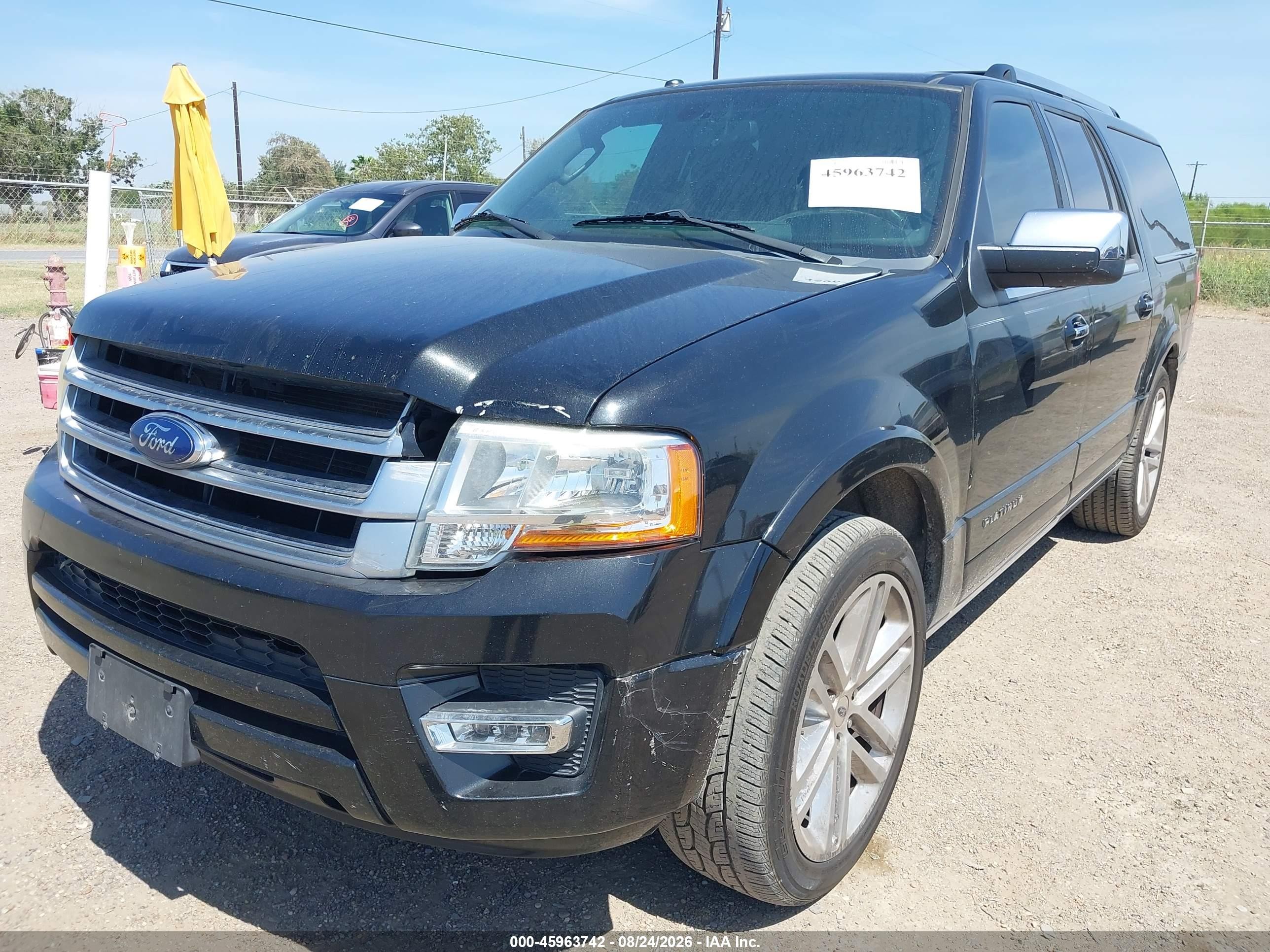 2015 Ford Expedition El Platinum Black vin: 1FMJK1LT0FEF20474