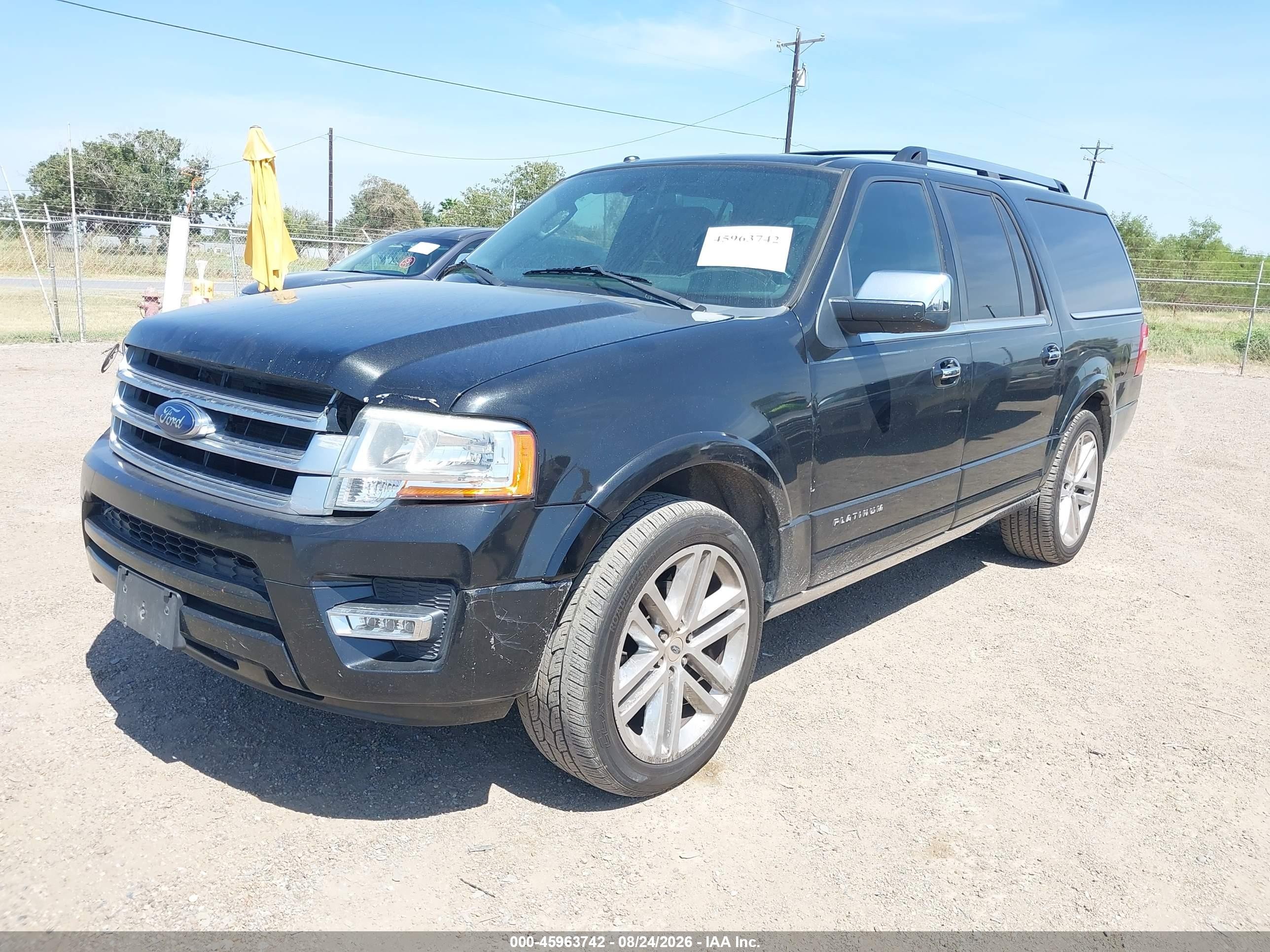 2015 Ford Expedition El Platinum Black vin: 1FMJK1LT0FEF20474