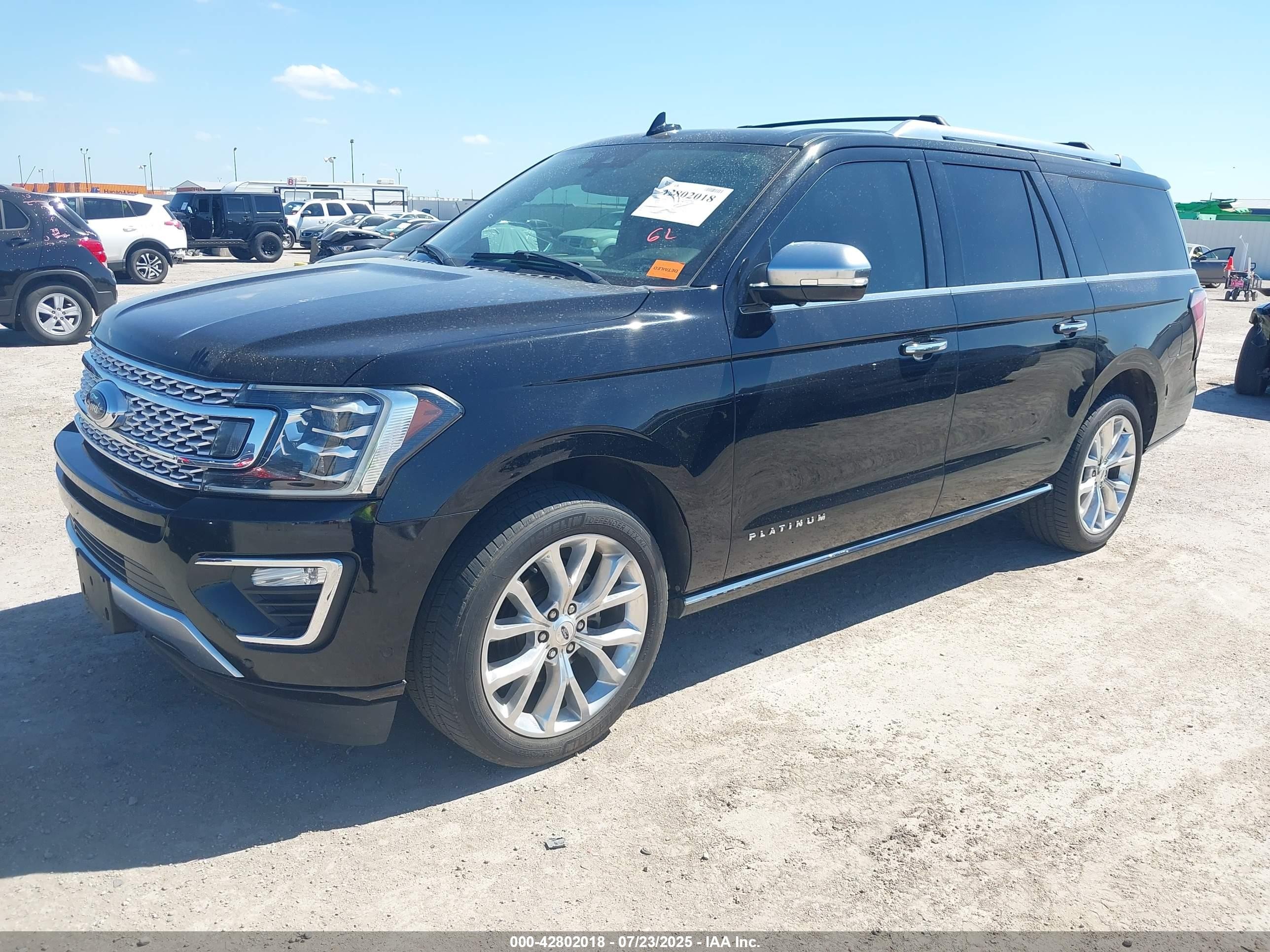 2018 Ford Expedition Max Platinum Black vin: 1FMJK1LT1JEA63277