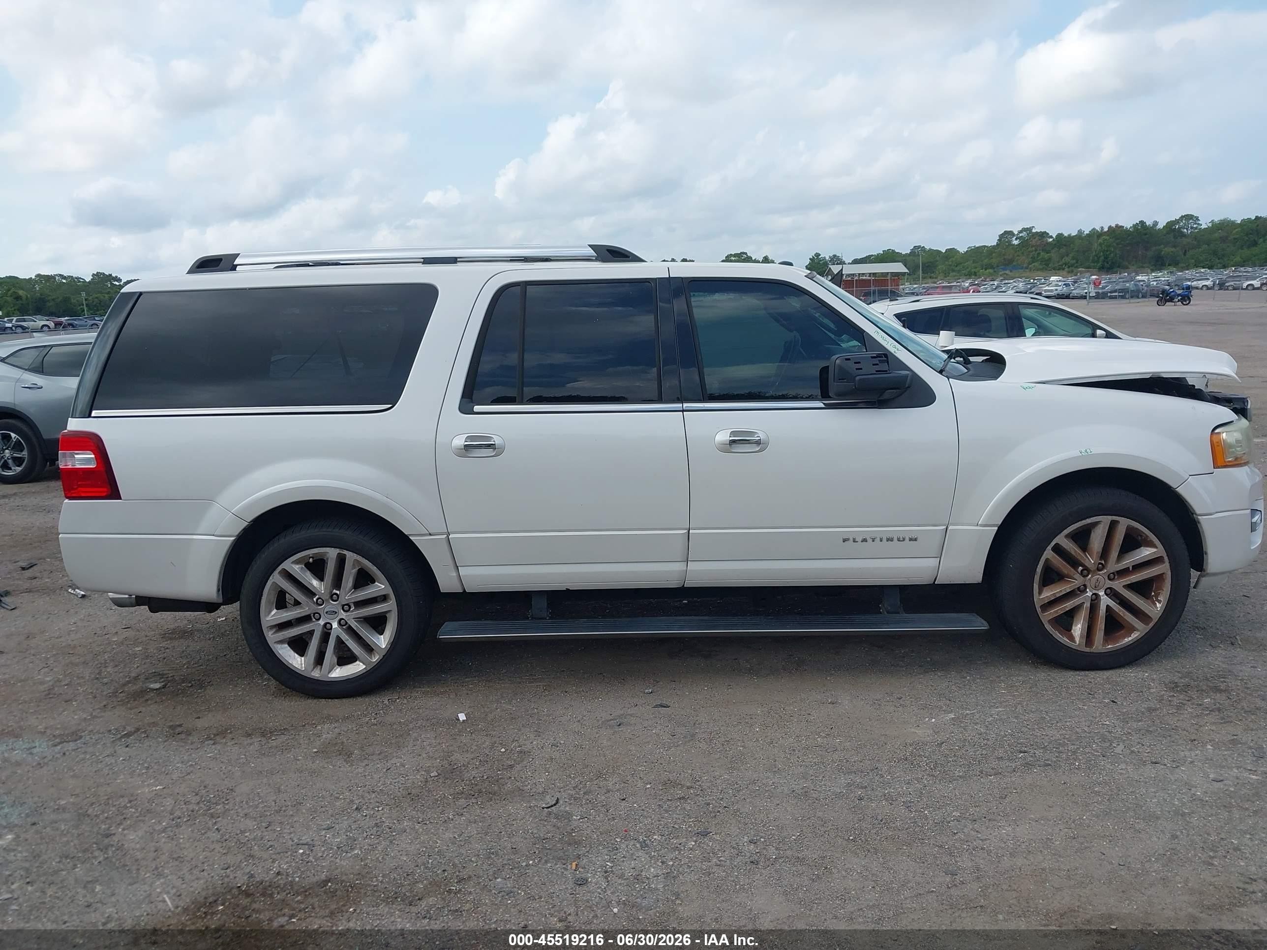 2015 Ford Expedition El Platinum White vin: 1FMJK1LT7FEF31505