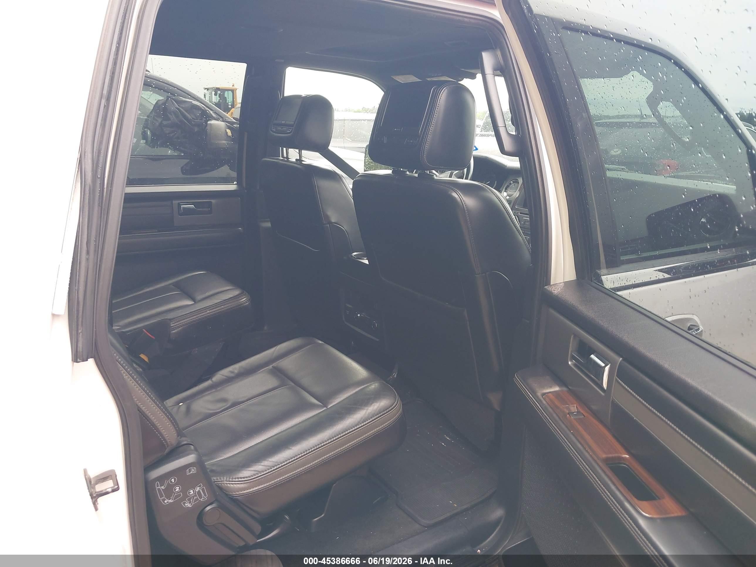 2015 Ford Expedition El Platinum White vin: 1FMJK1LT7FEF33612