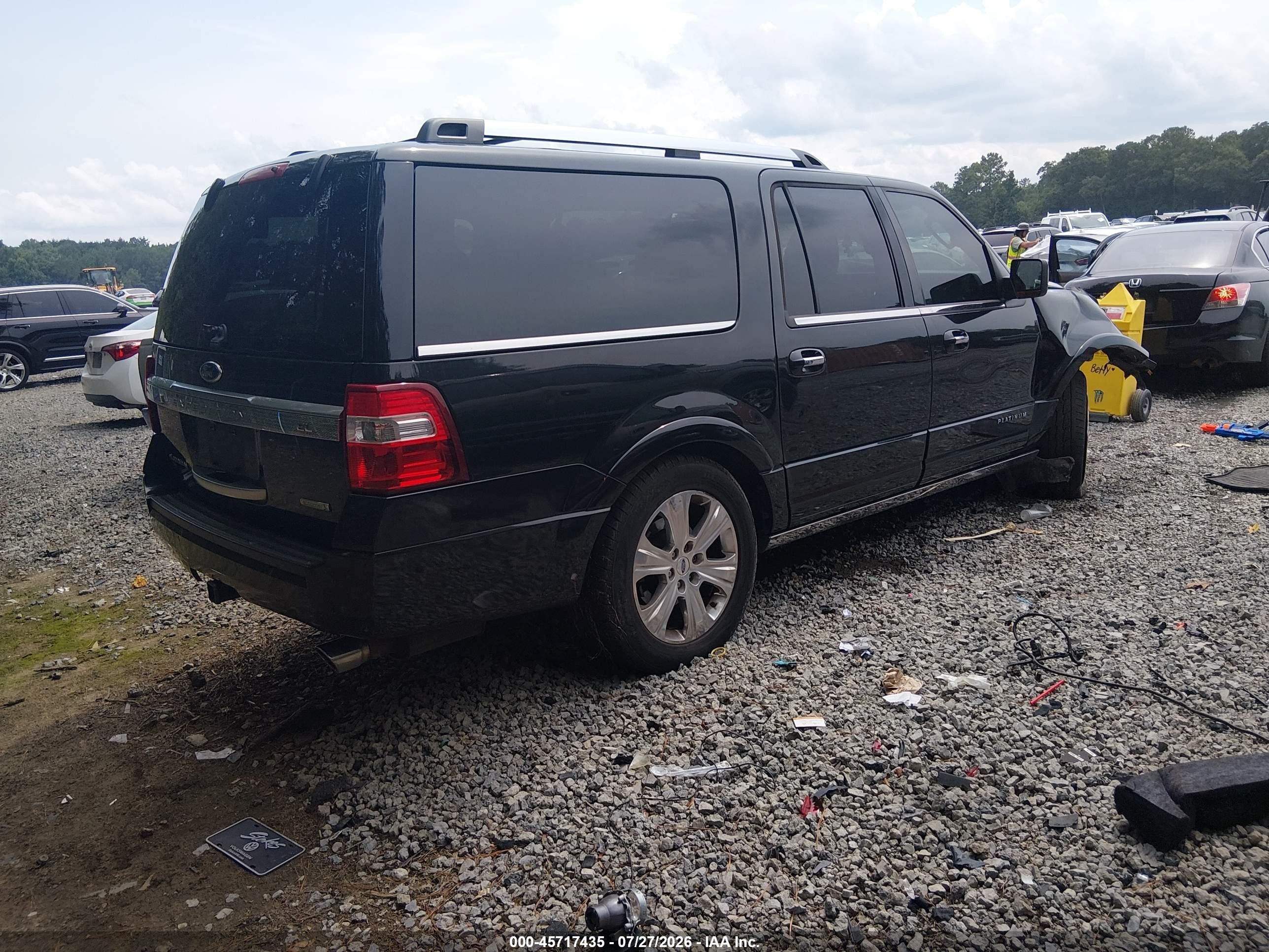 2015 Ford Expedition El Platinum Черный vin: 1FMJK1LT7FEF49048