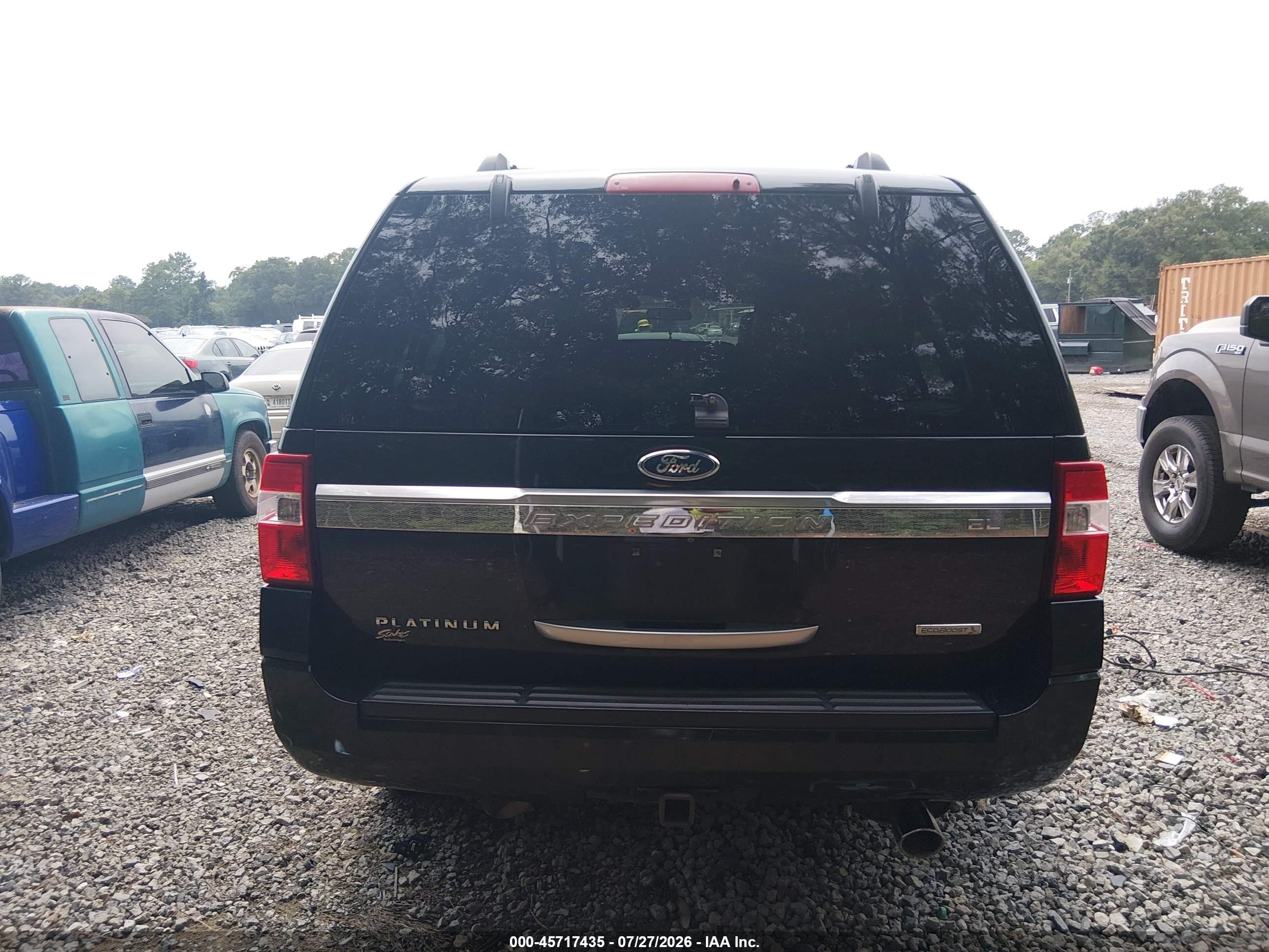2015 Ford Expedition El Platinum Черный vin: 1FMJK1LT7FEF49048