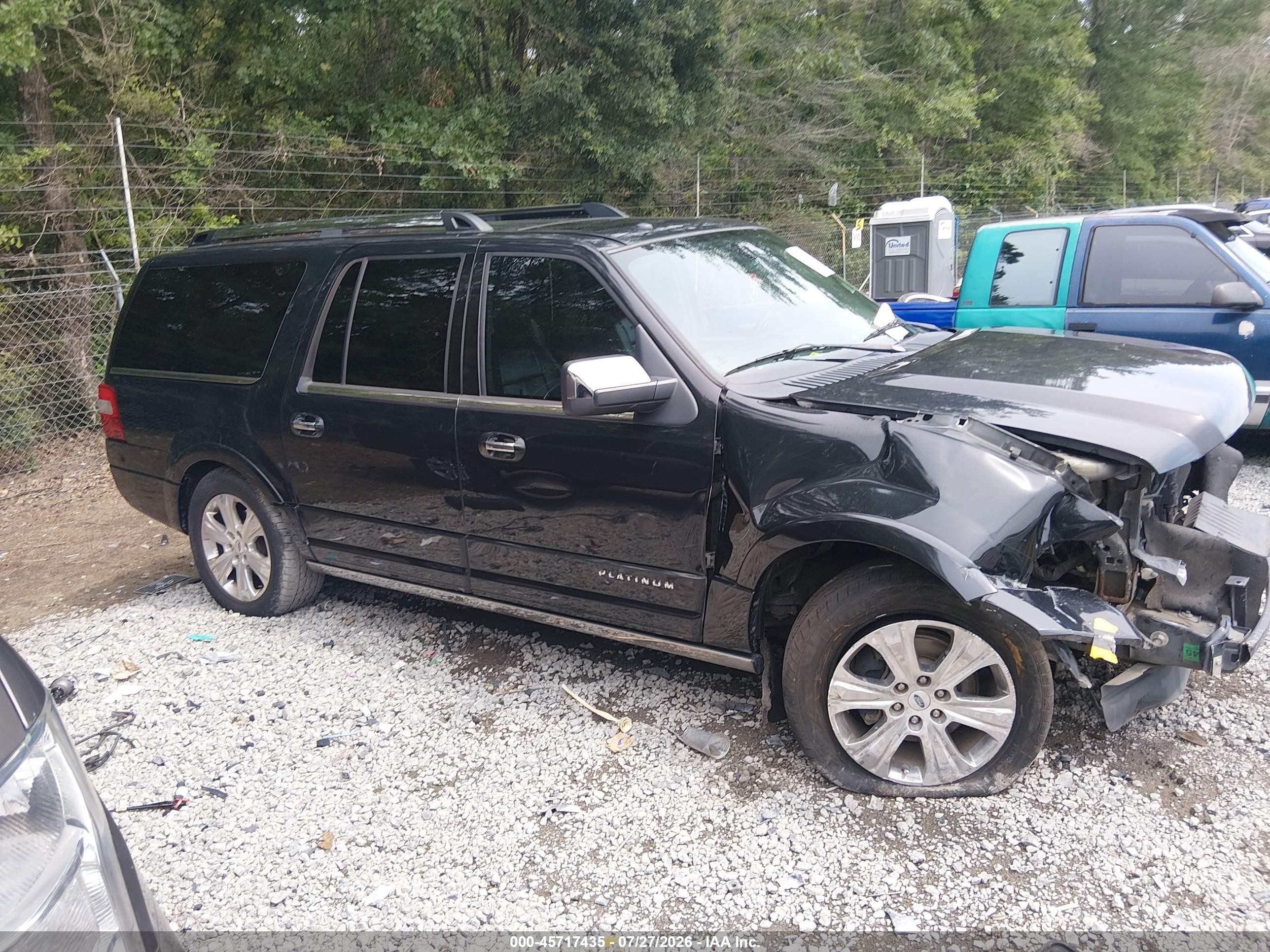2015 Ford Expedition El Platinum Черный vin: 1FMJK1LT7FEF49048