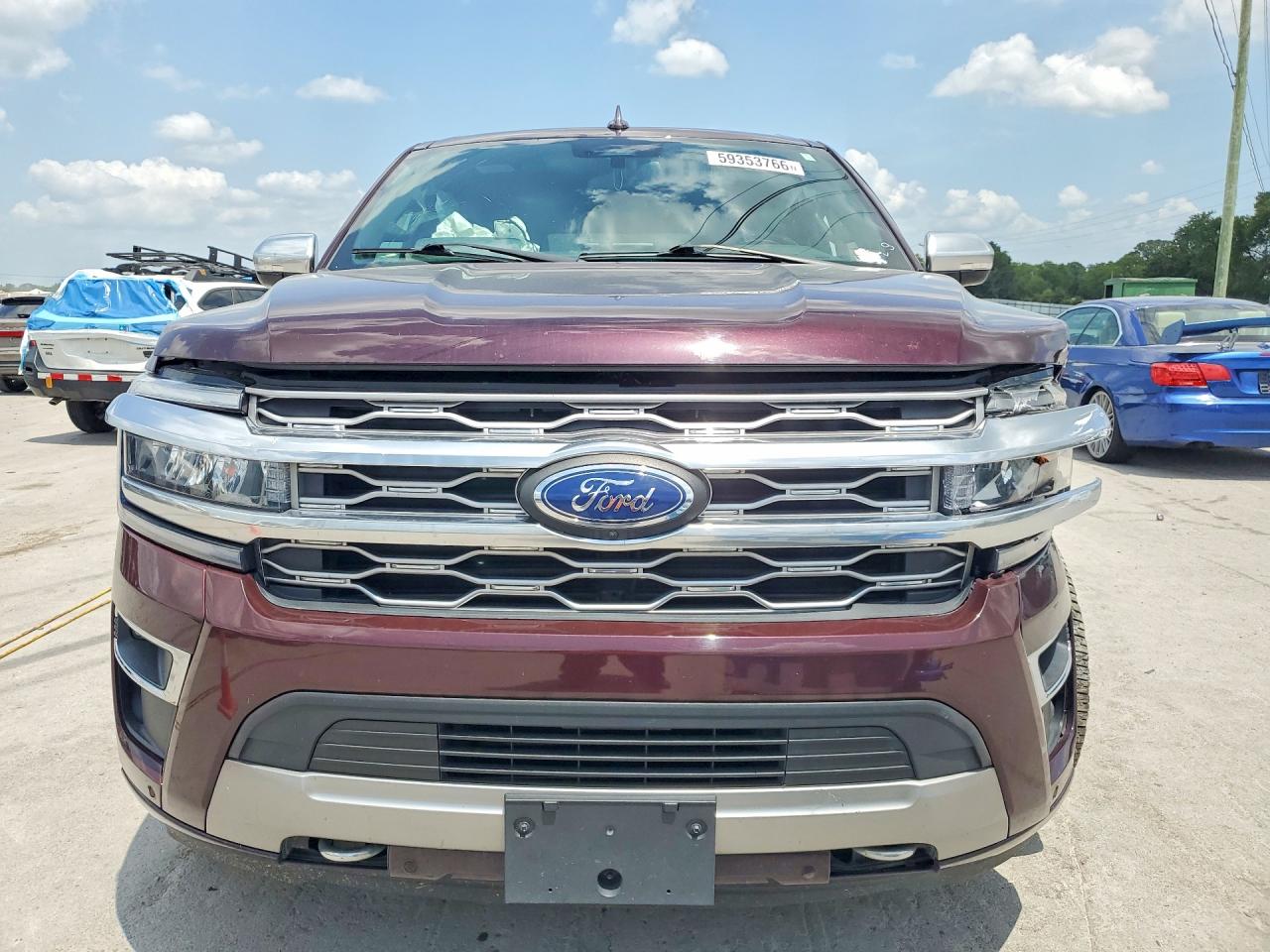 2023 Ford Expedition Max Platinum Maroon vin: 1FMJK1M85PEA01075