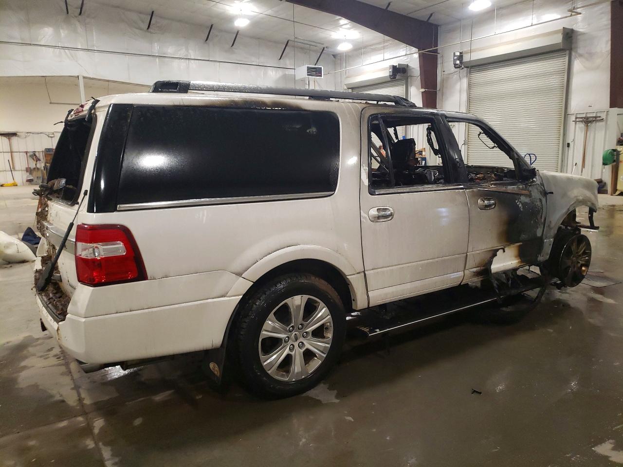 2015 Ford Expedition El Platinum White vin: 1FMJK1MT0FEF03639
