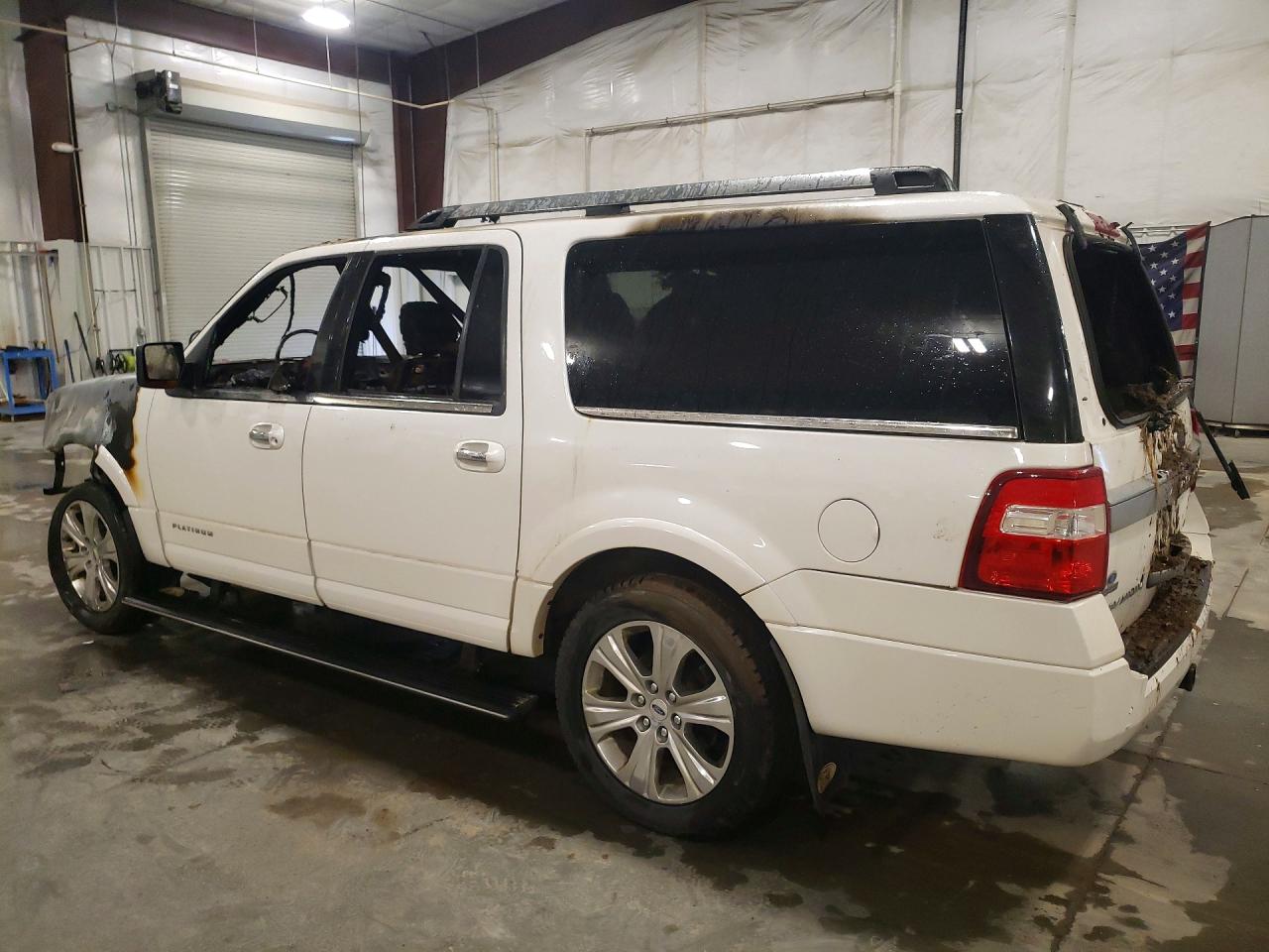 2015 Ford Expedition El Platinum White vin: 1FMJK1MT0FEF03639