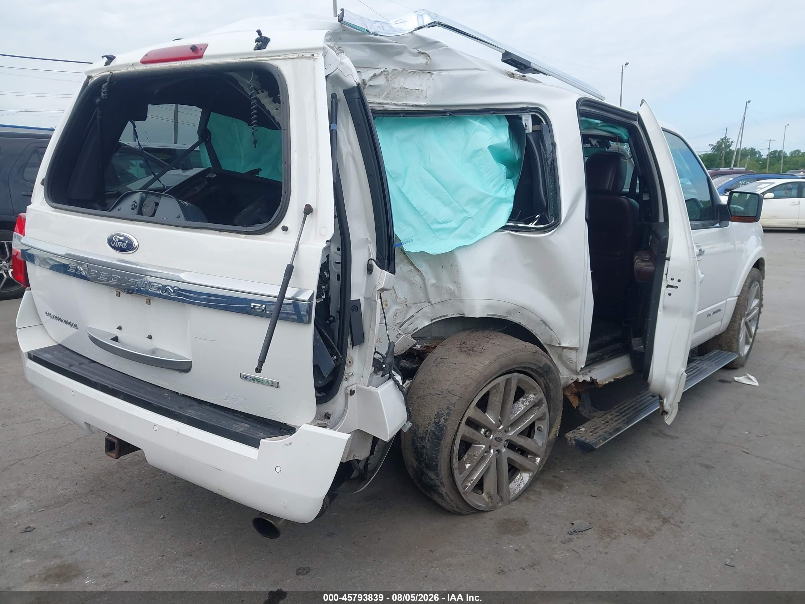 2015 Ford Expedition El Platinum Белый vin: 1FMJK1MT2FEF01777