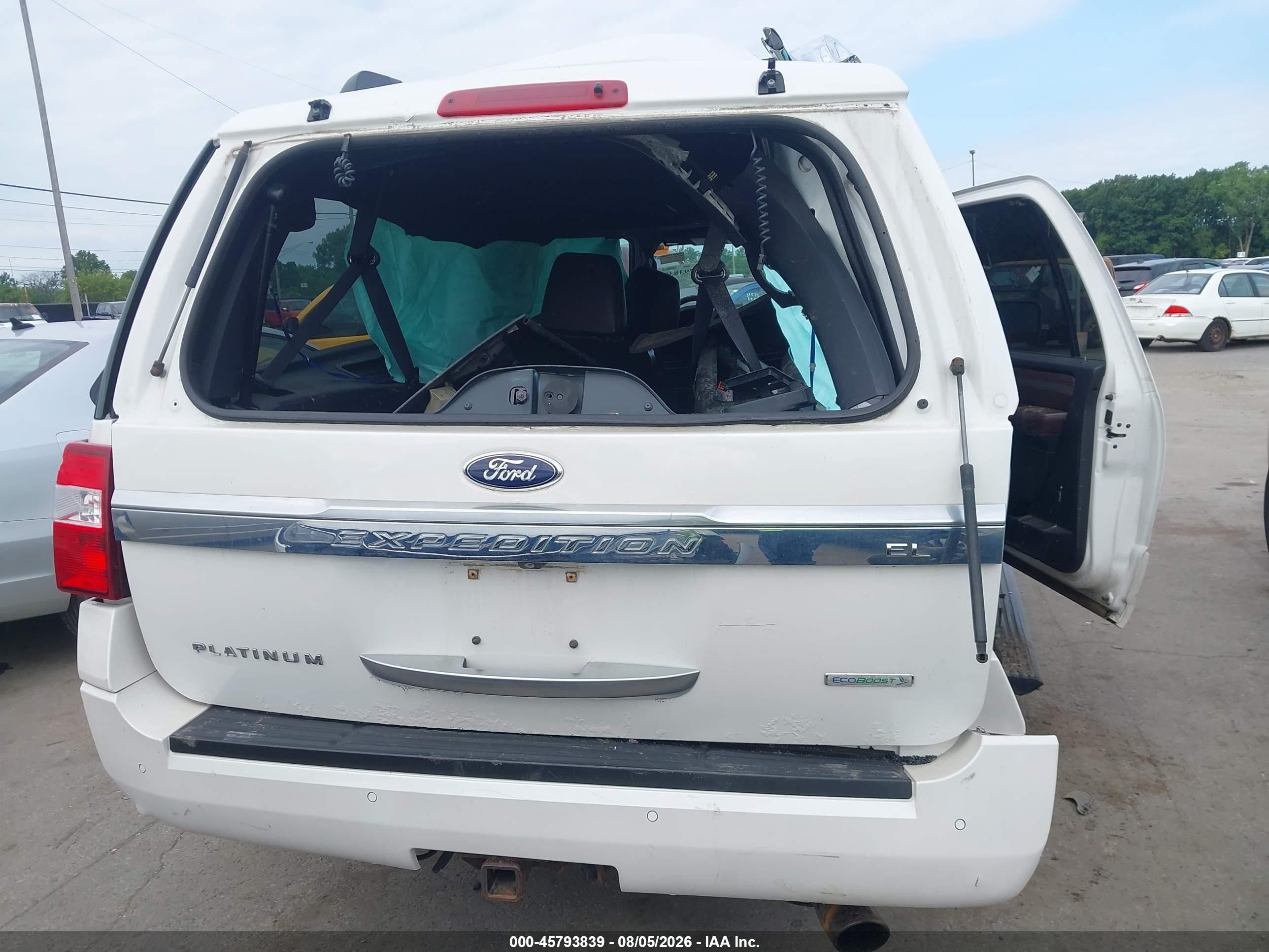 2015 Ford Expedition El Platinum Белый vin: 1FMJK1MT2FEF01777
